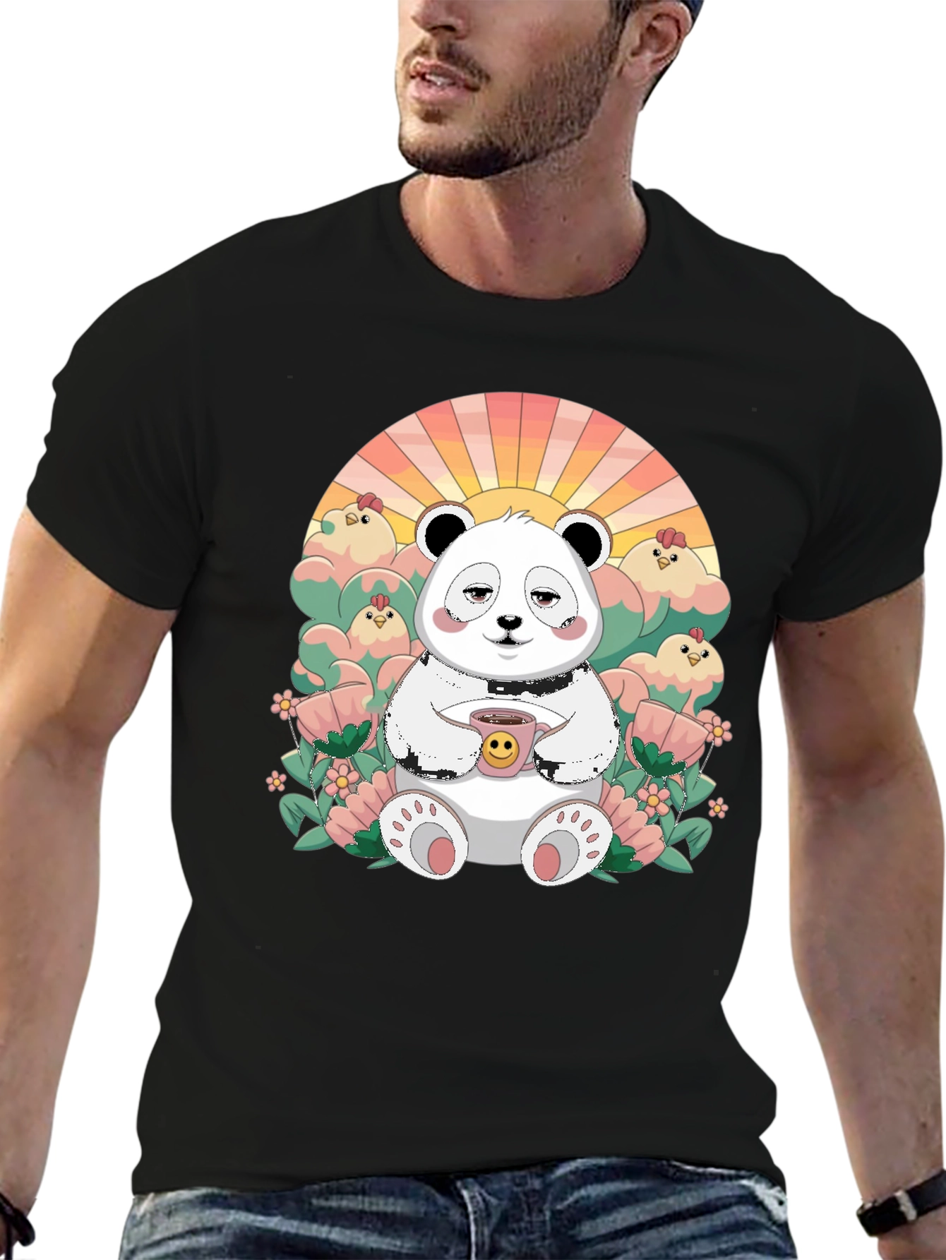Cute Panda T-Shirt - Relaxed Graphic Tee