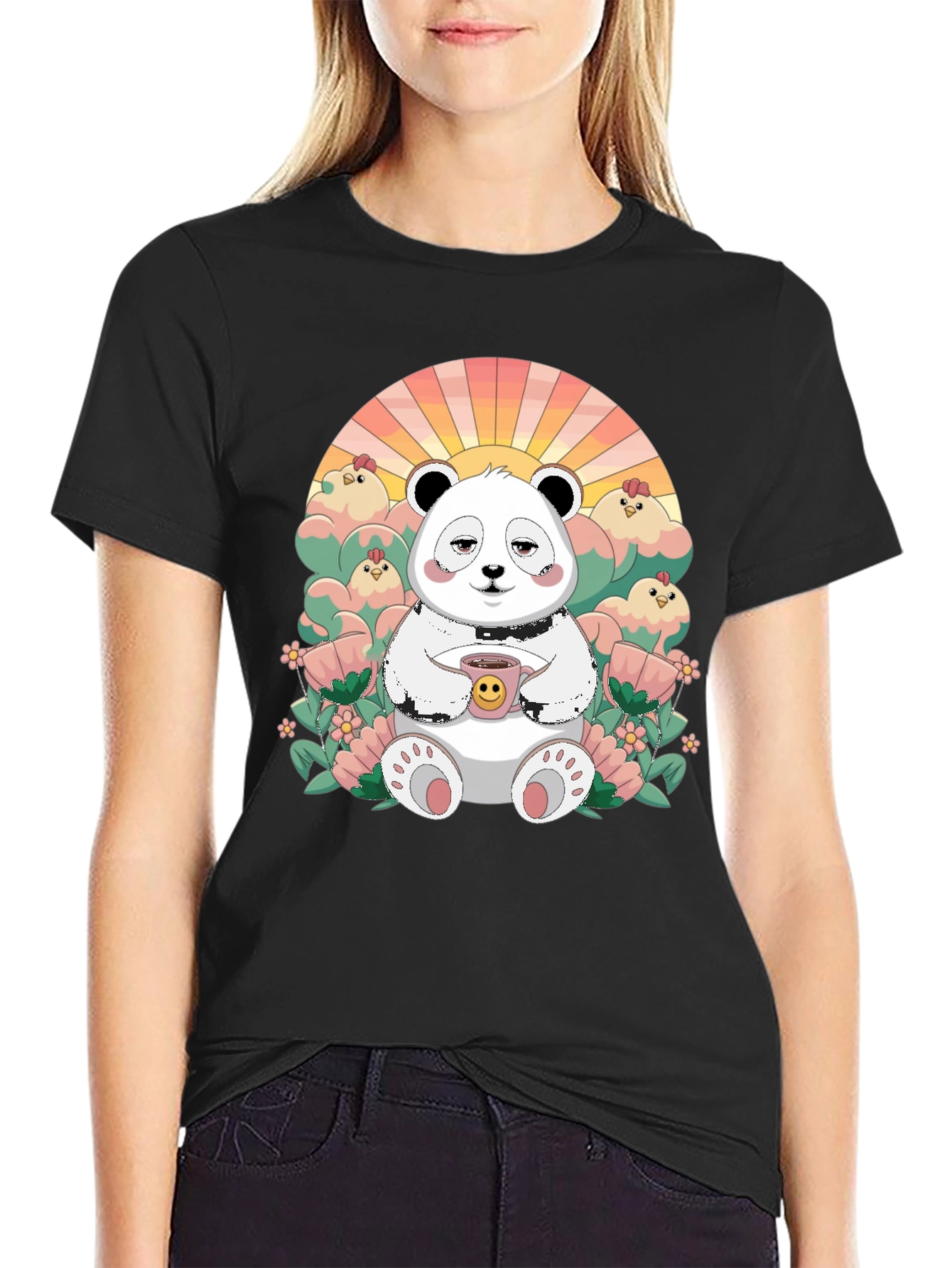 Cute Panda T-Shirt - Relaxed Graphic Tee