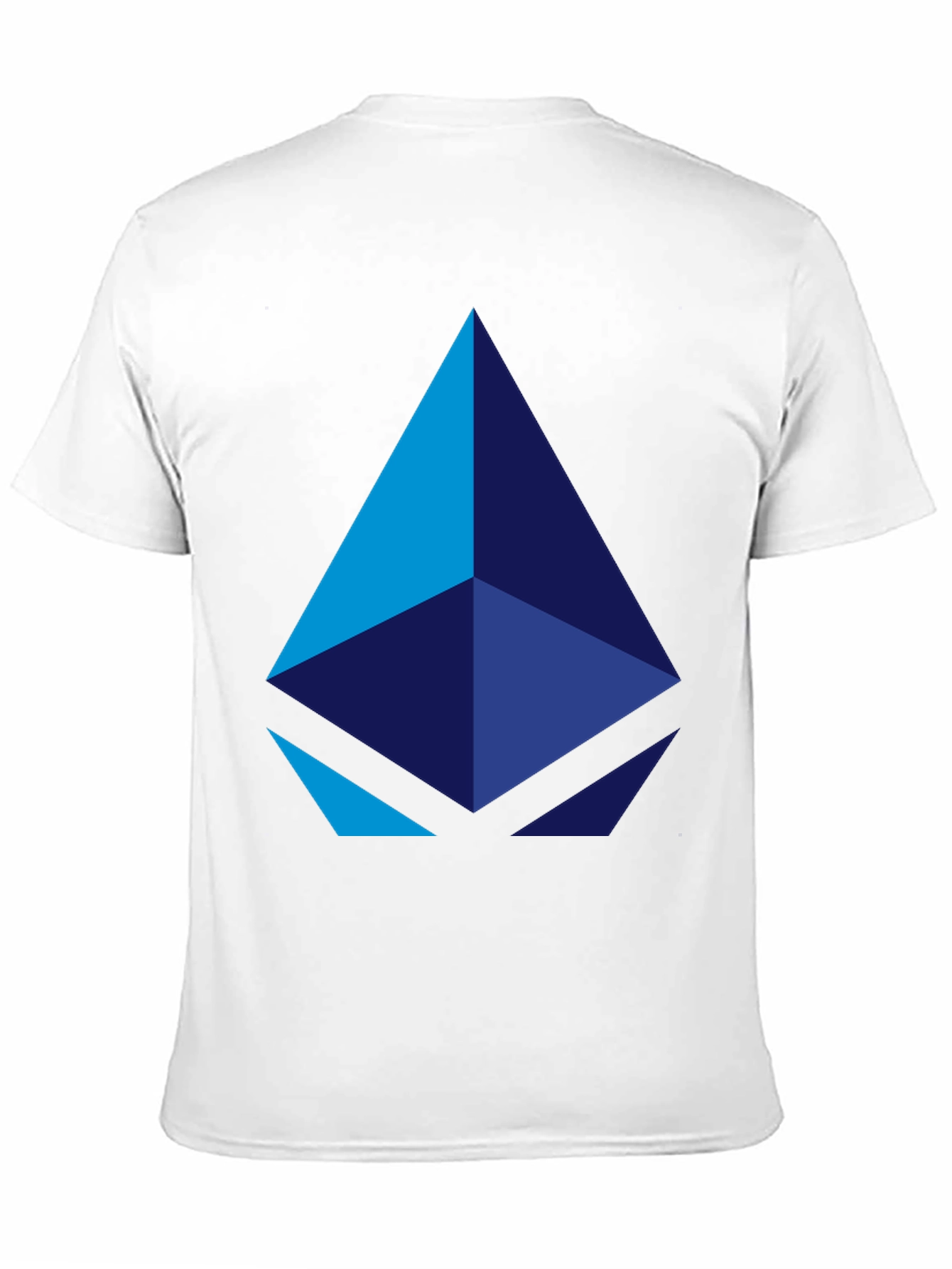 Geometric Pyramid Graphic Black T-Shirt