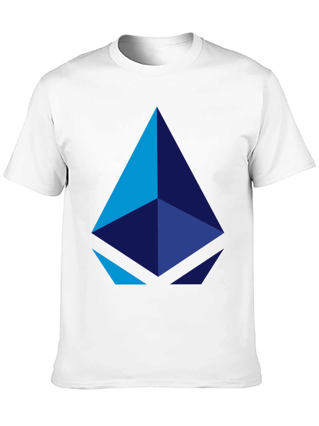 Geometric Pyramid Graphic Black T-Shirt