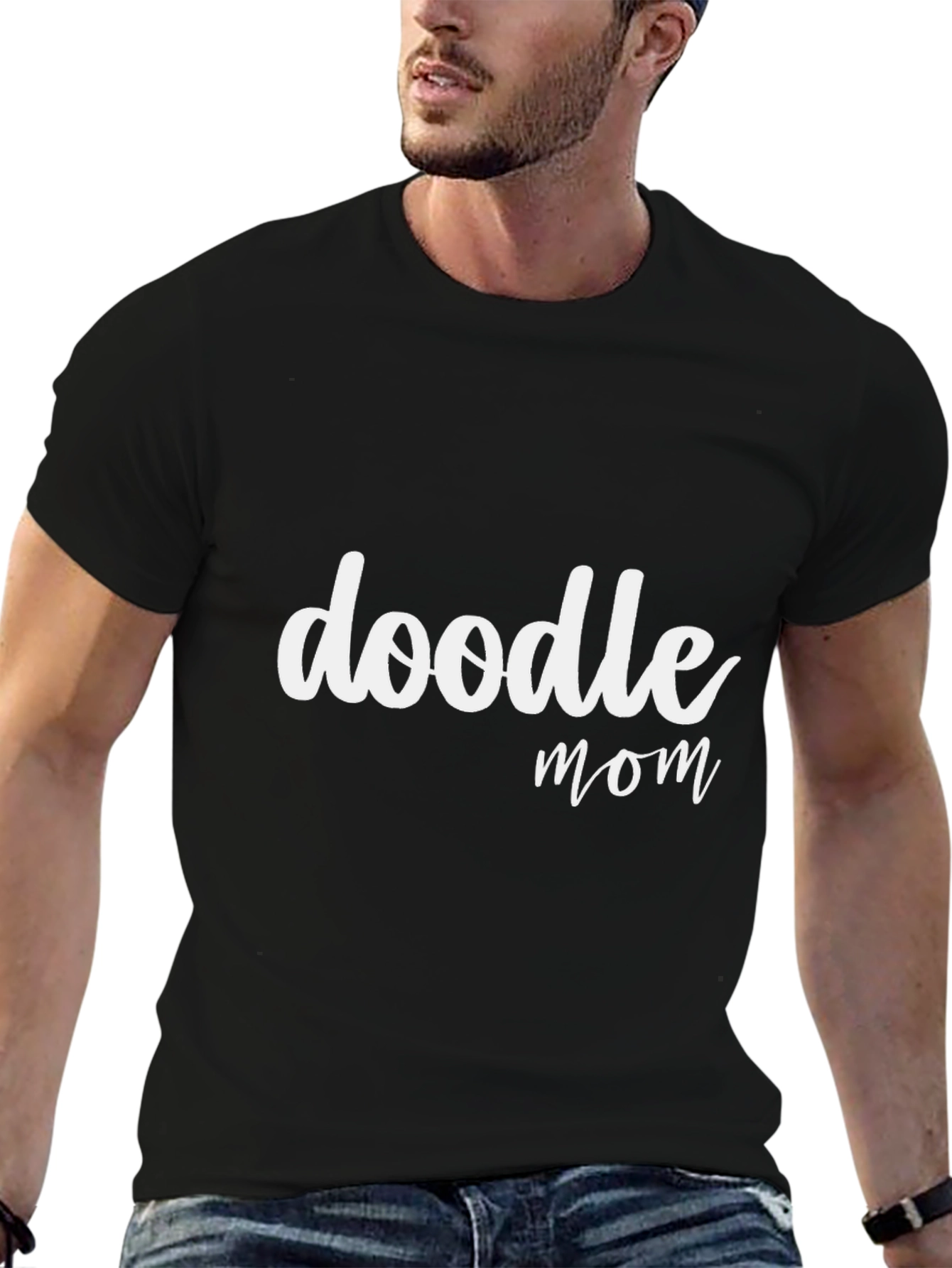 Doodle Mom T-Shirt - Black