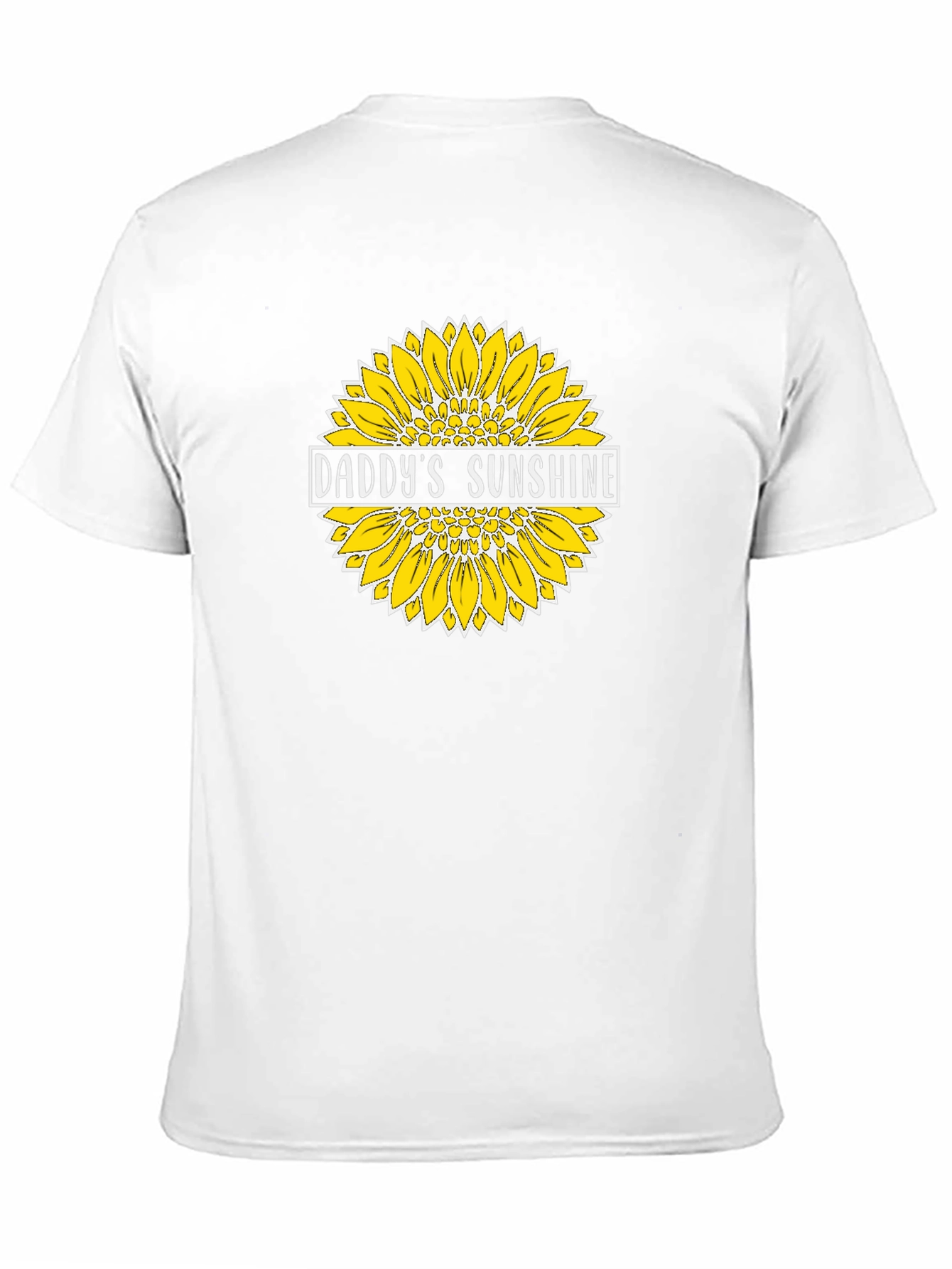 Daddys Sunshine Sunflower Graphic Tee - Black Cotton