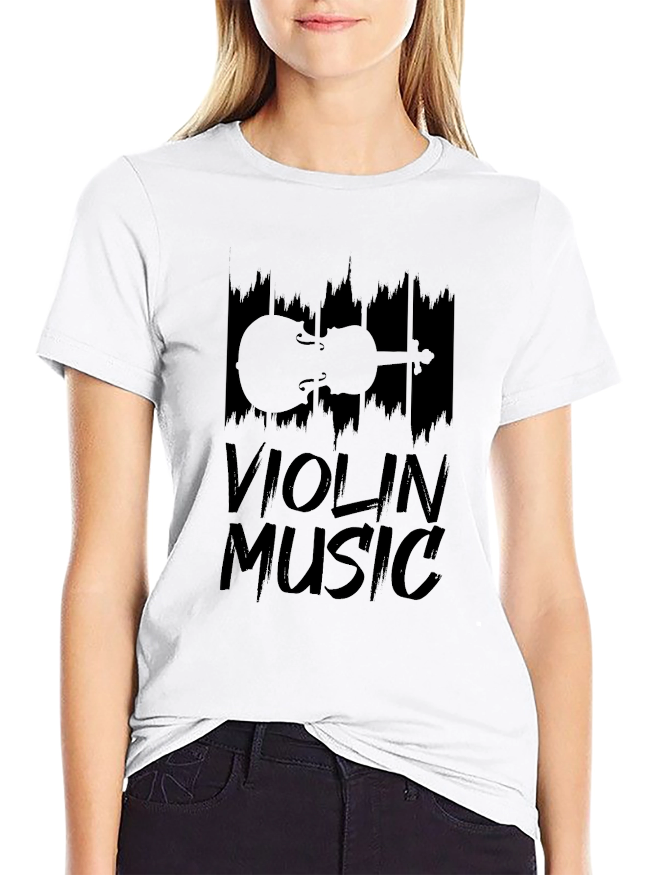 Violin Music Graphic T-Shirt - Musician Tee