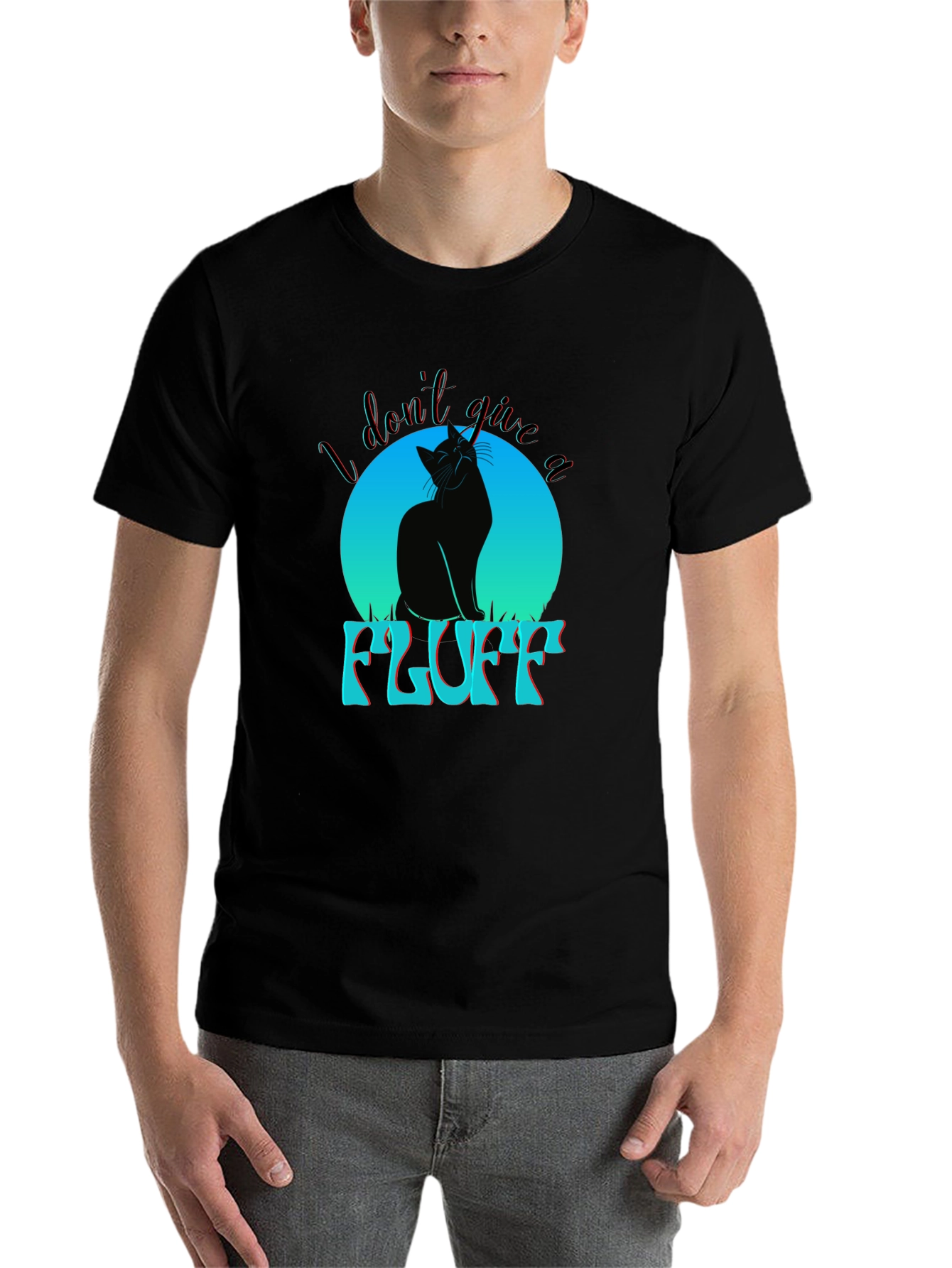 I Dont Give A Fluff Cat T-Shirt