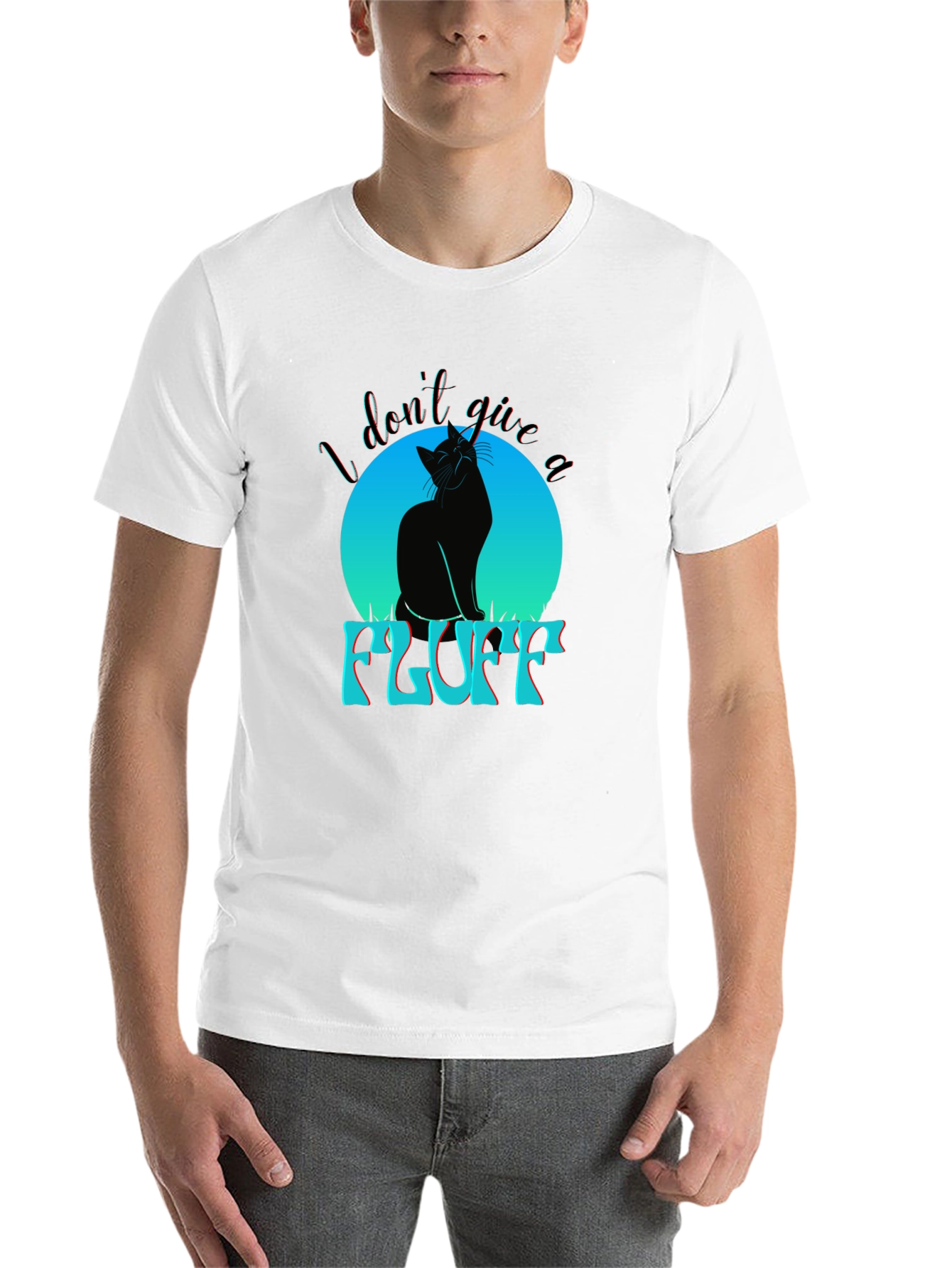 I Dont Give A Fluff Cat T-Shirt