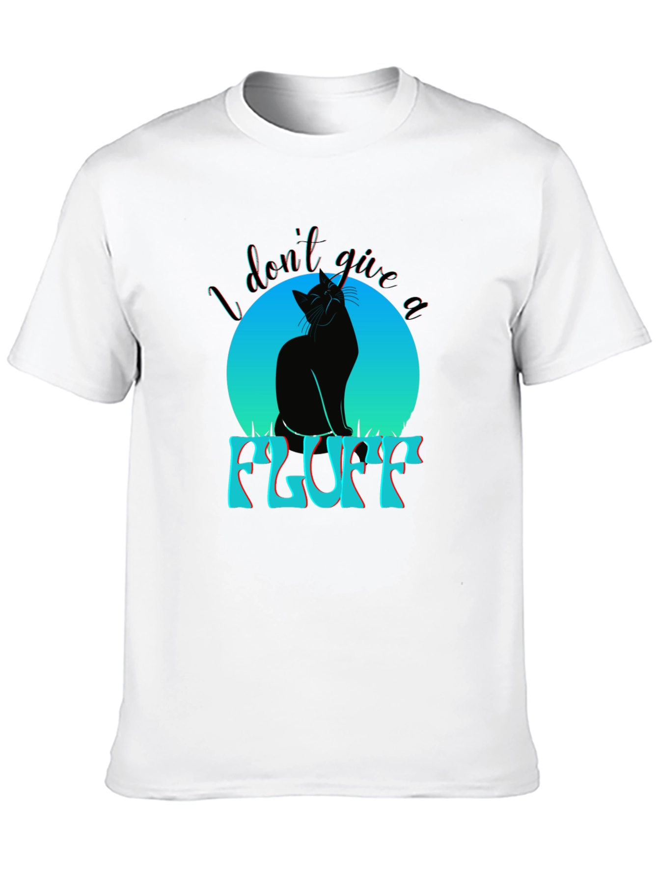 I Dont Give A Fluff Cat T-Shirt