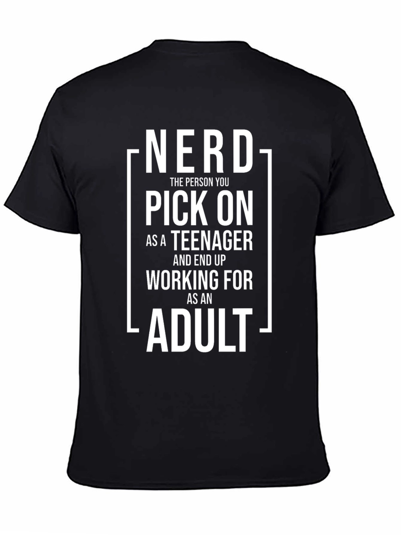 Nerd Pick On Humor Graphic T-Shirt