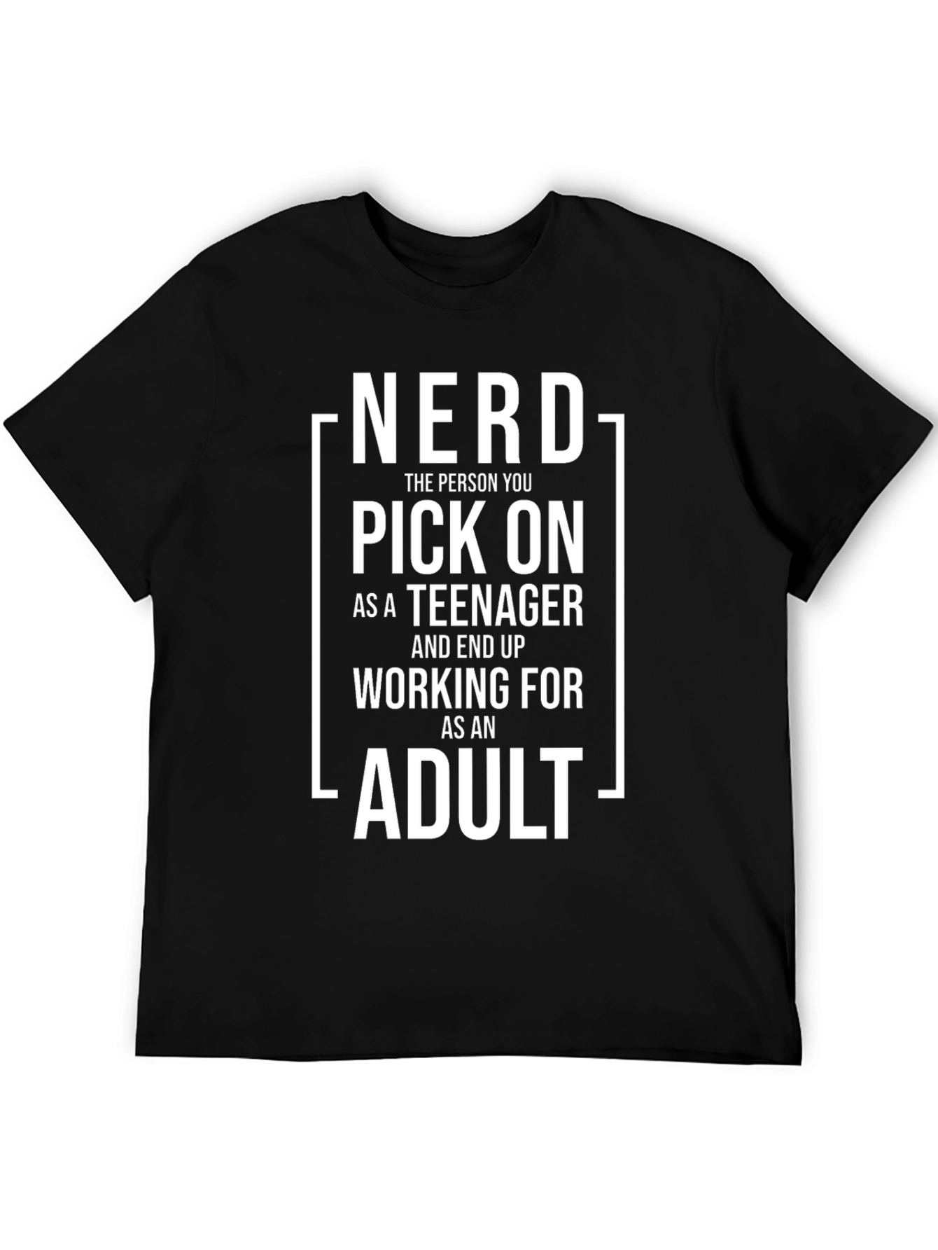 Nerd Pick On Humor Graphic T-Shirt