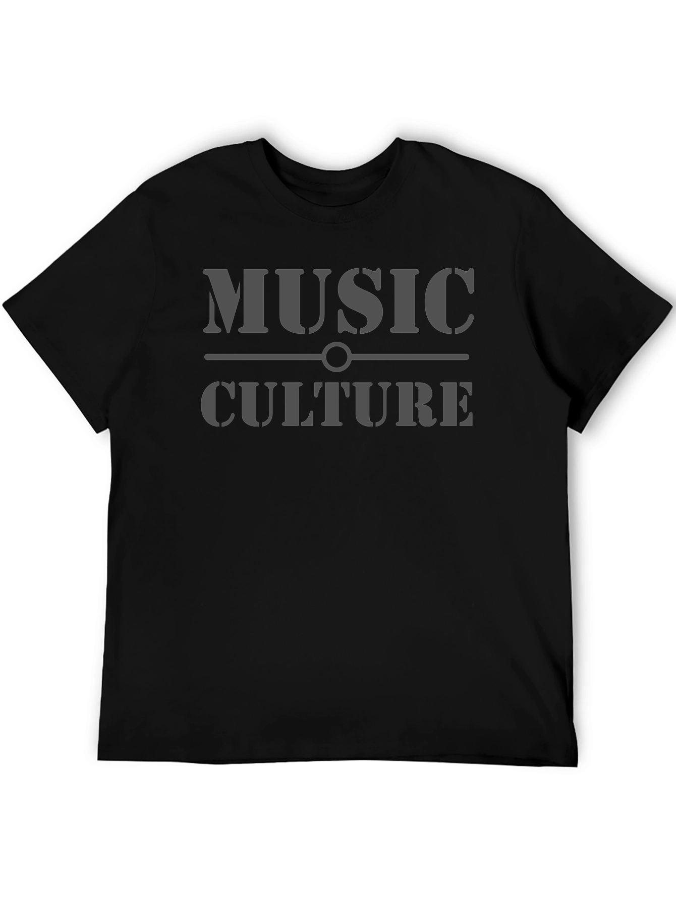 Music Culture Graphic Tee - Stylish Black T-Shirt