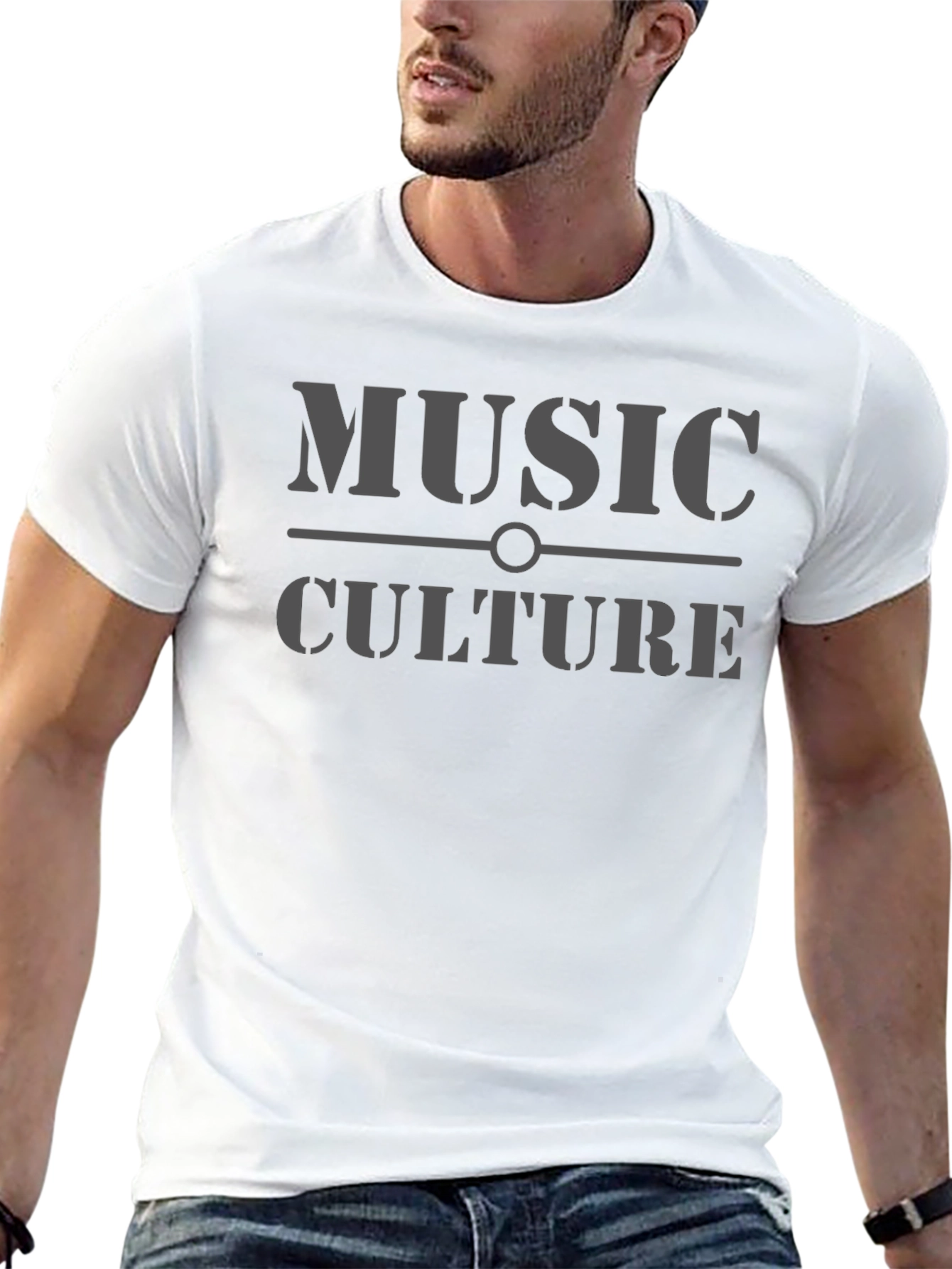 Music Culture Graphic Tee - Stylish Black T-Shirt