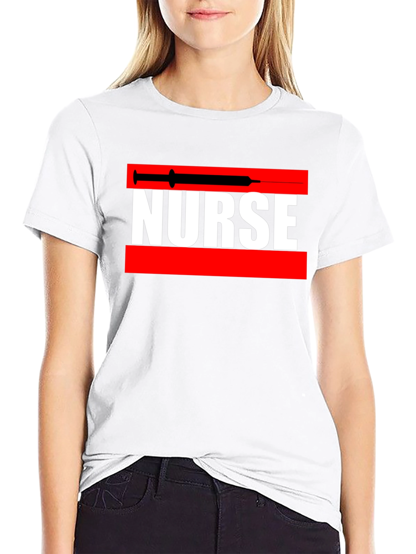 Nurse Syringe Graphic Tee - Medical Professional Apparel