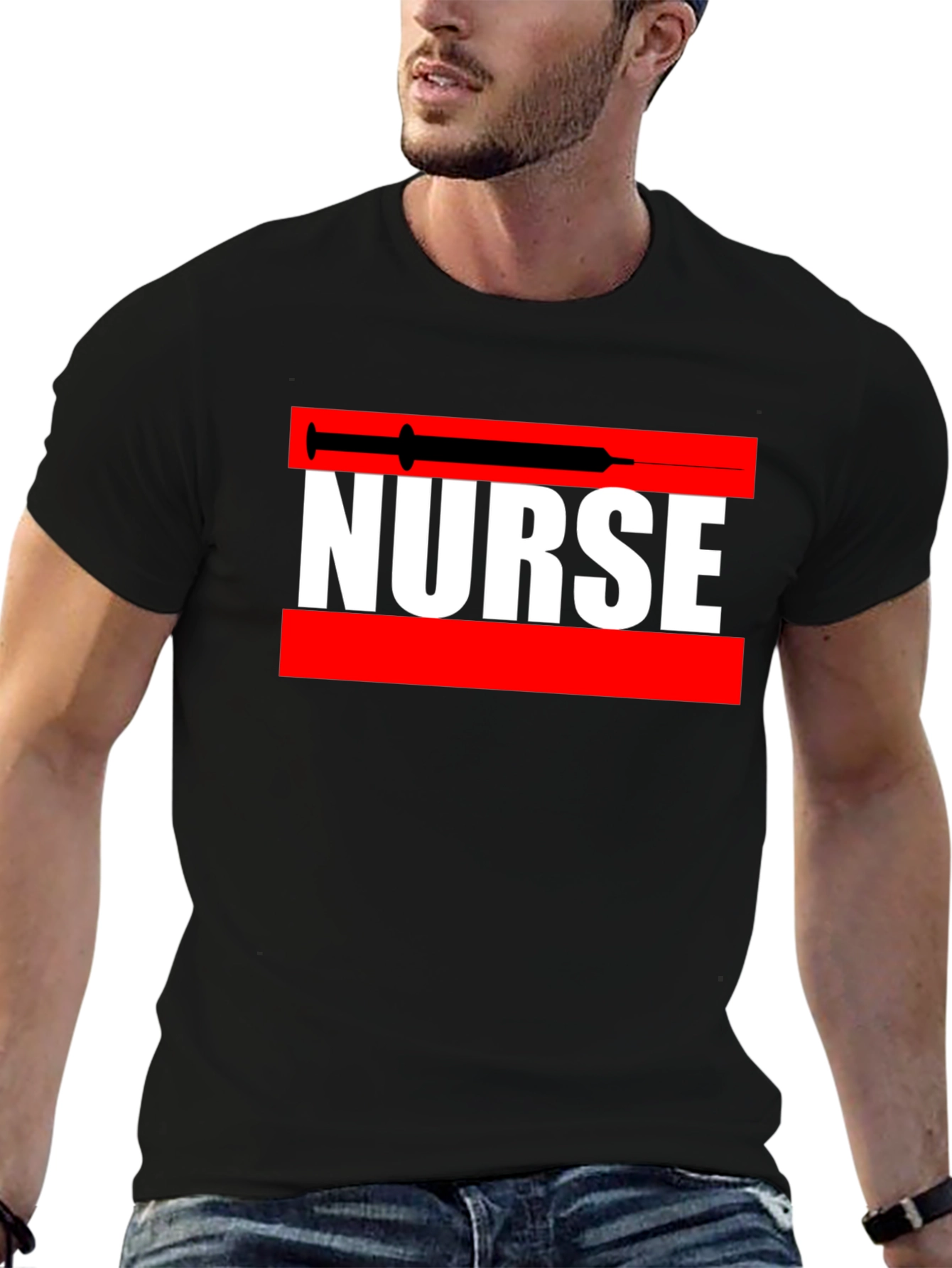 Nurse Syringe Graphic Tee - Medical Professional Apparel