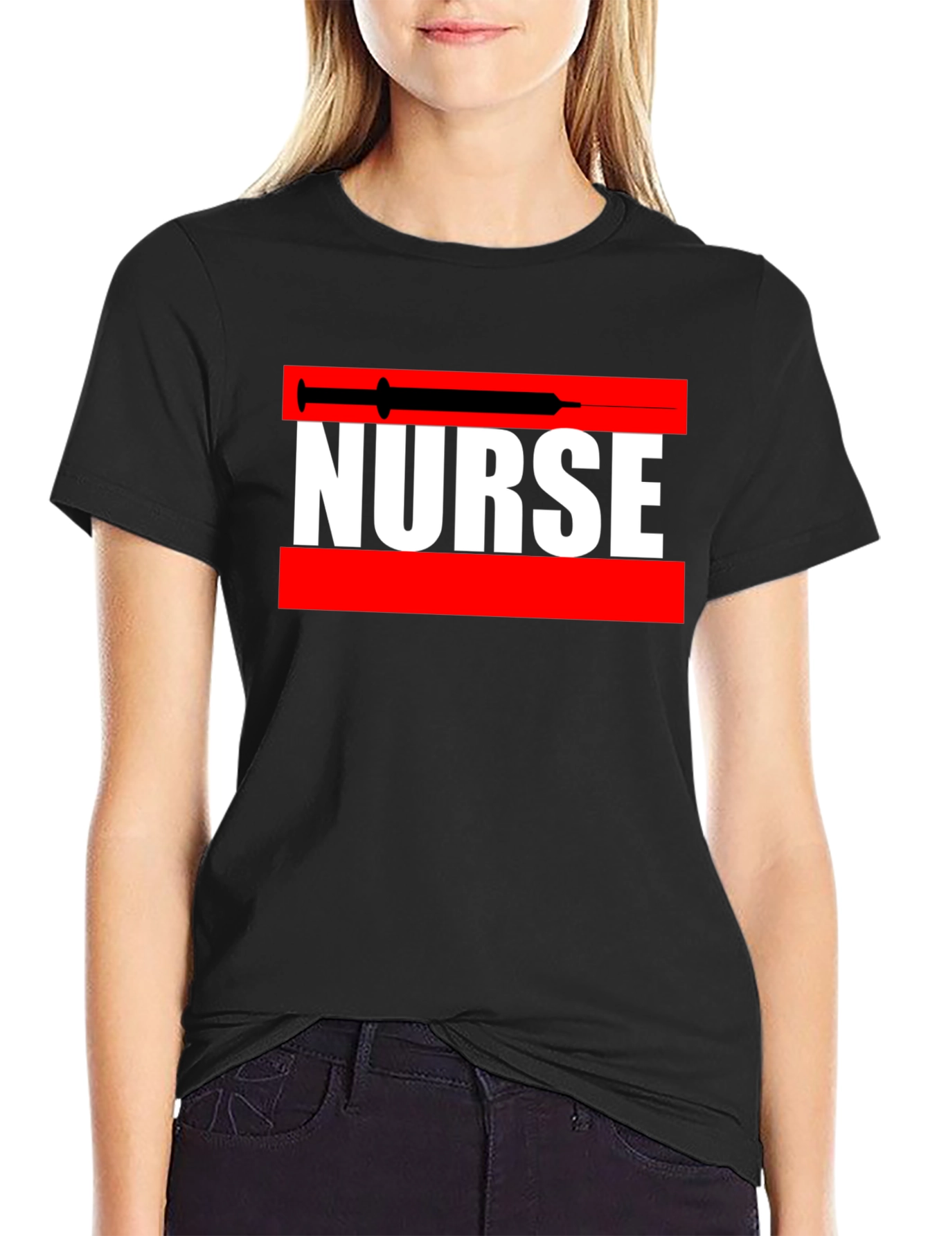 Nurse Syringe Graphic Tee - Medical Professional Apparel