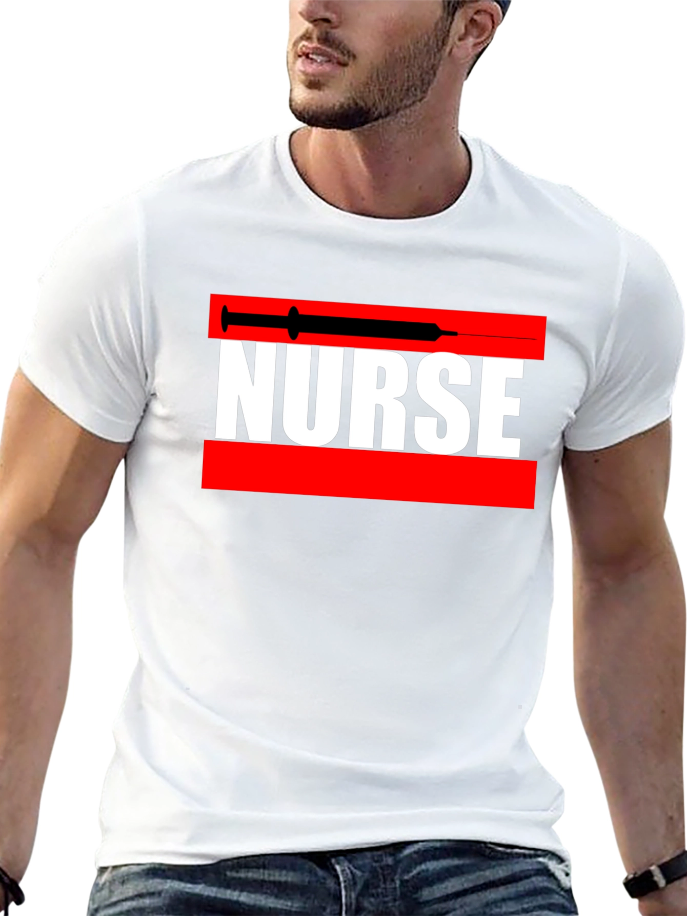 Nurse Syringe Graphic Tee - Medical Professional Apparel