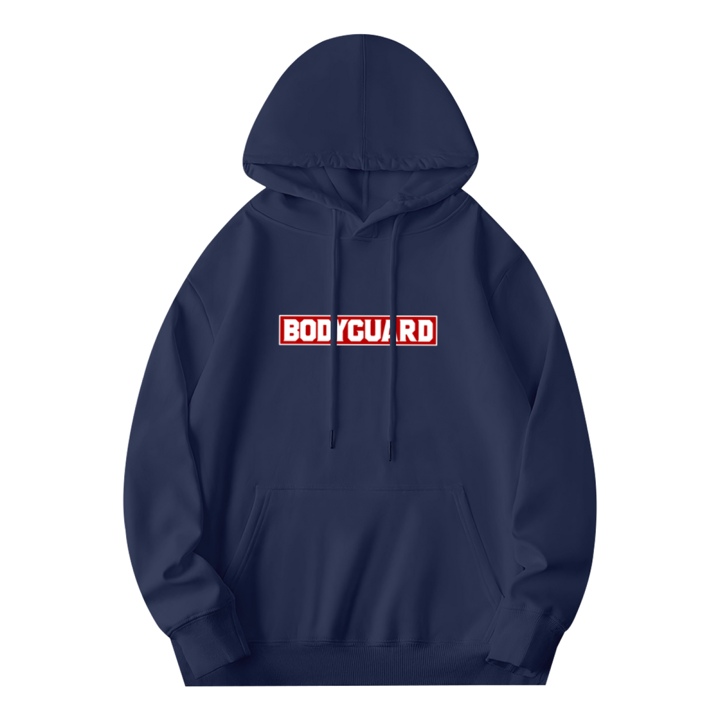 Bold Bodyguard Text Graphic Hoodie, Casual Comfort Top