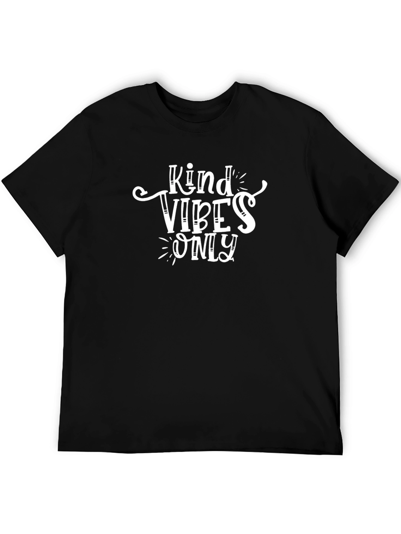 Kind Vibes Only Black Graphic Tee