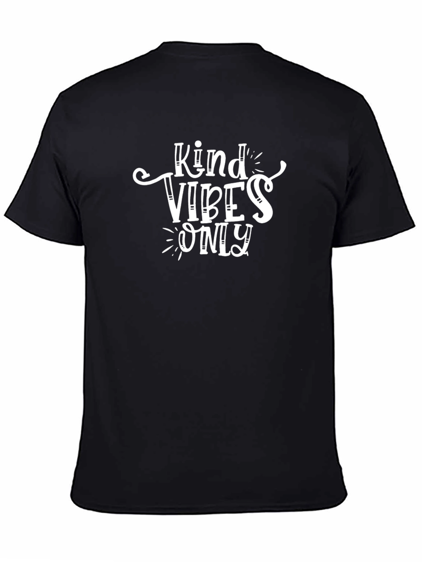 Kind Vibes Only Black Graphic Tee
