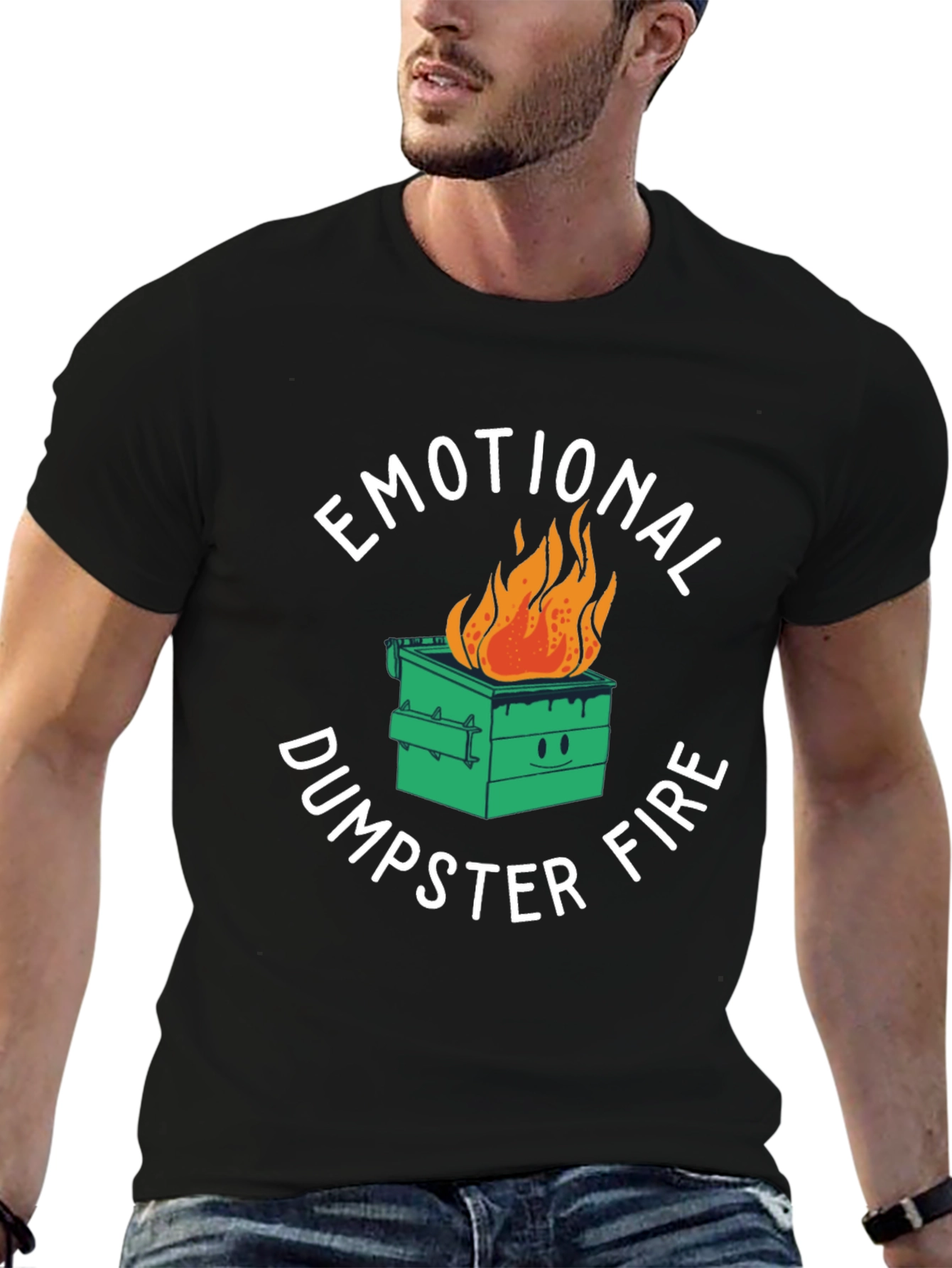 Emotional Dumpster Fire Graphic T-Shirt