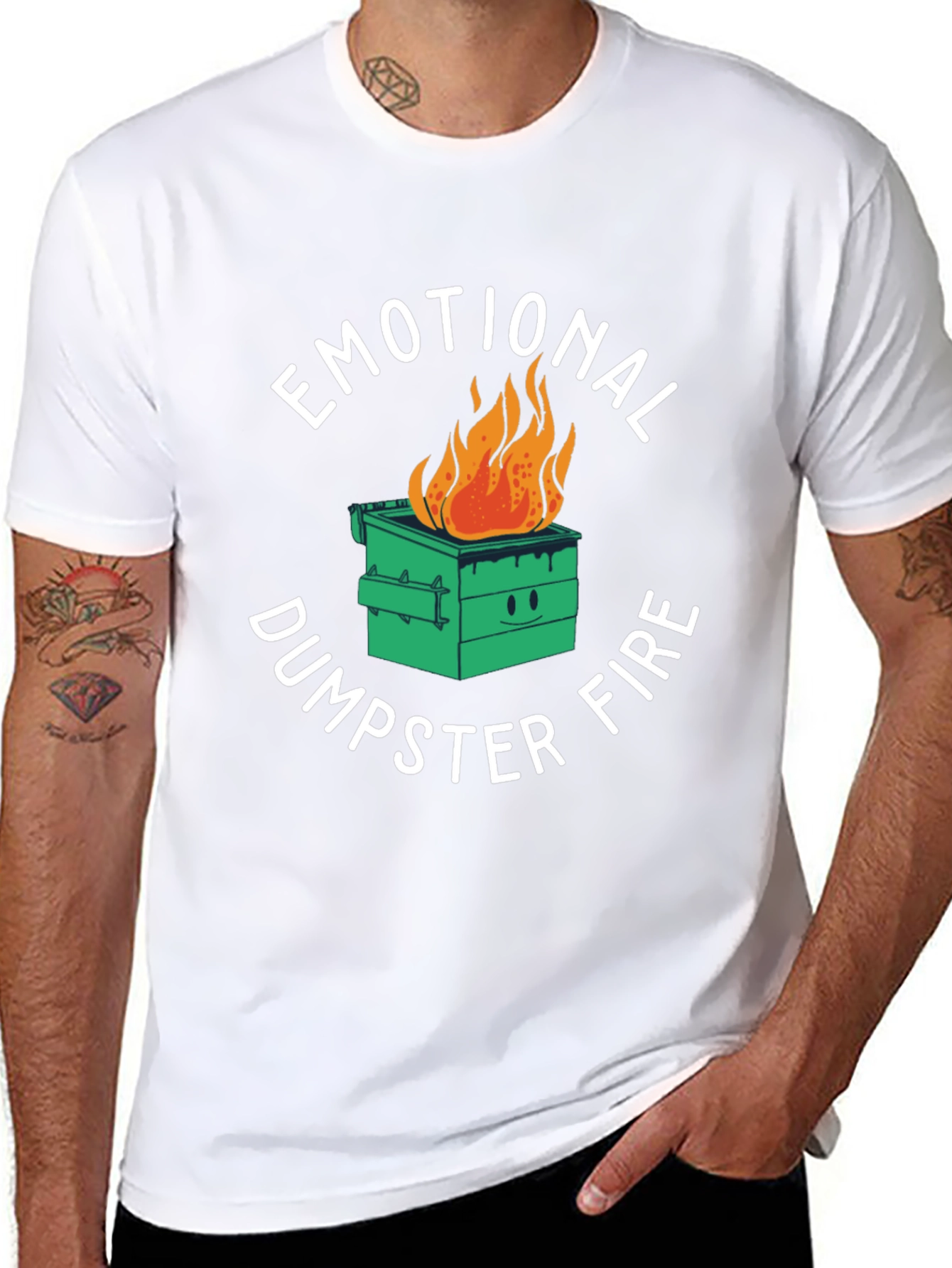 Emotional Dumpster Fire Graphic T-Shirt