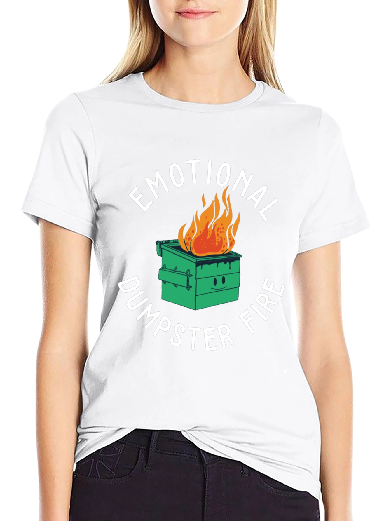 Emotional Dumpster Fire Graphic T-Shirt