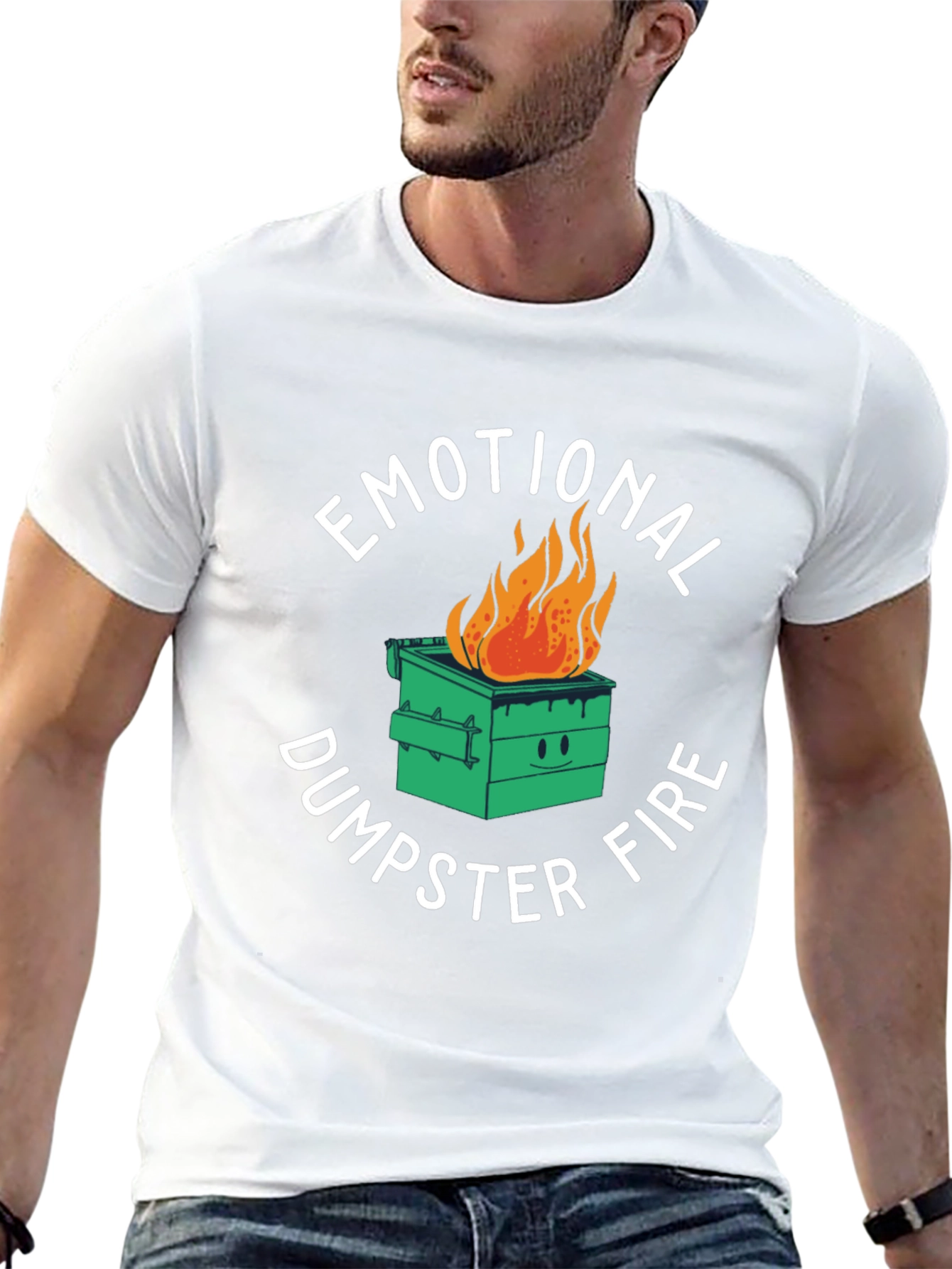 Emotional Dumpster Fire Graphic T-Shirt