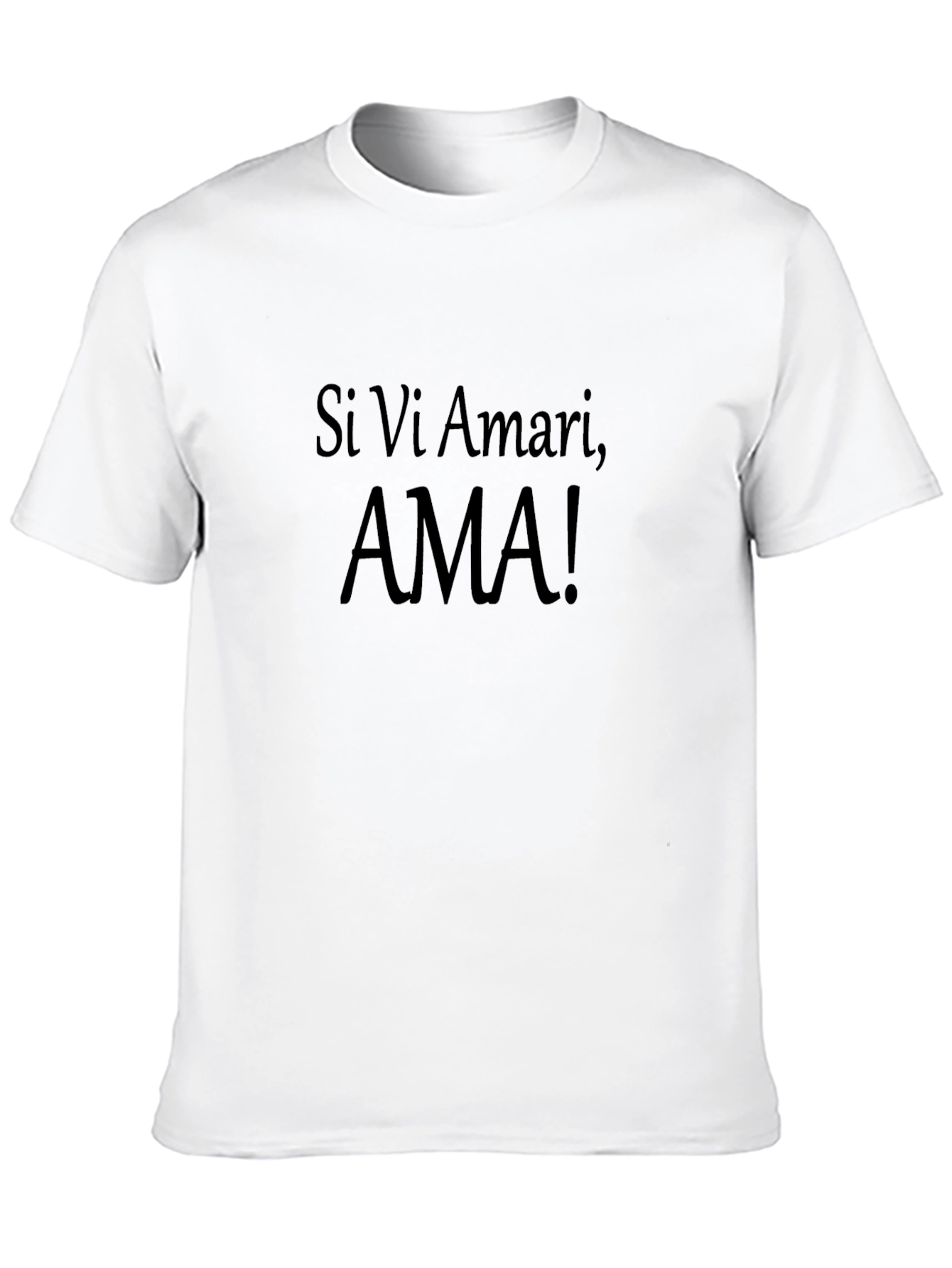 Si Vi Amari AMA! Graphic T-Shirt - Black