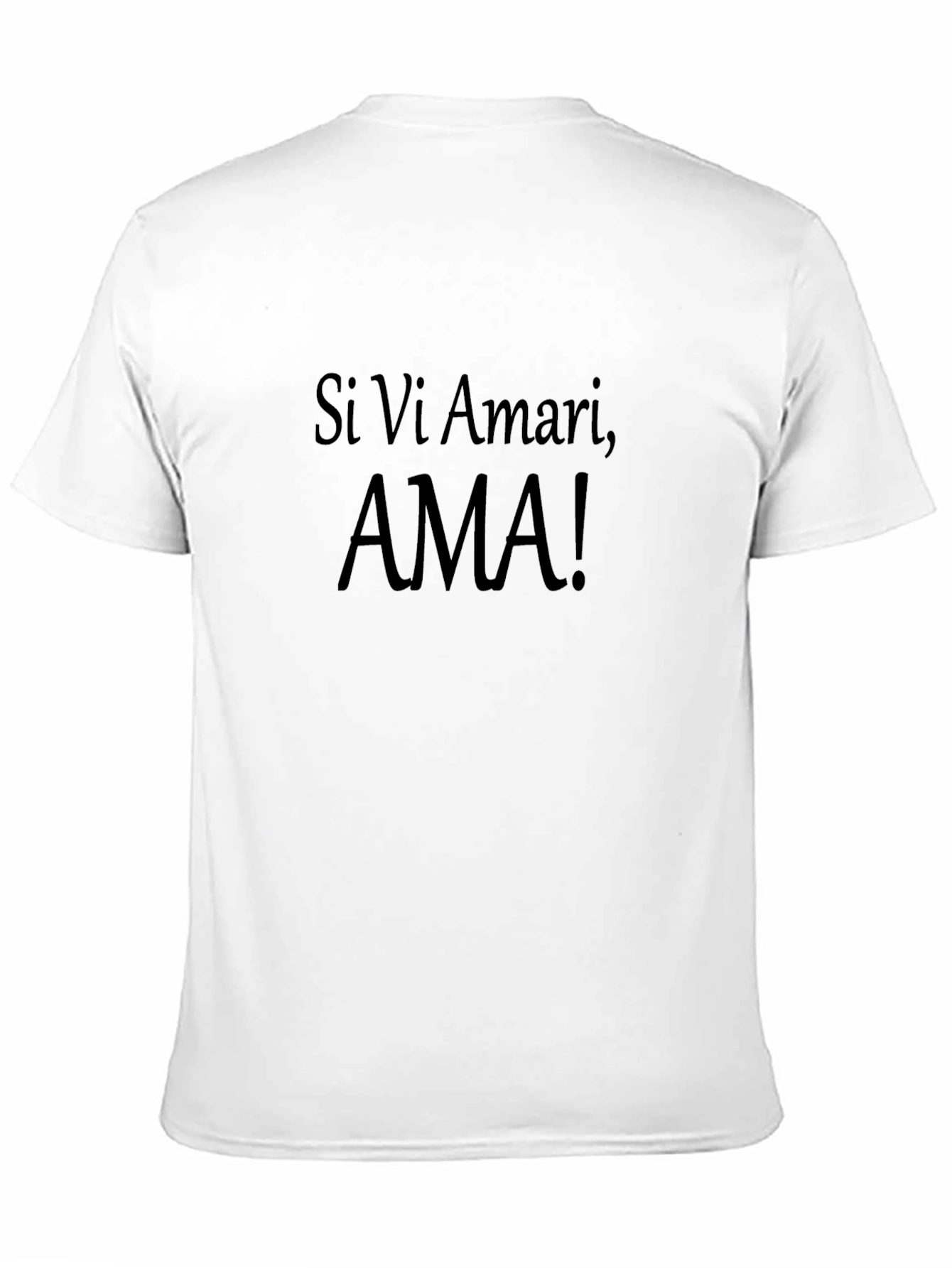Si Vi Amari AMA! Graphic T-Shirt - Black