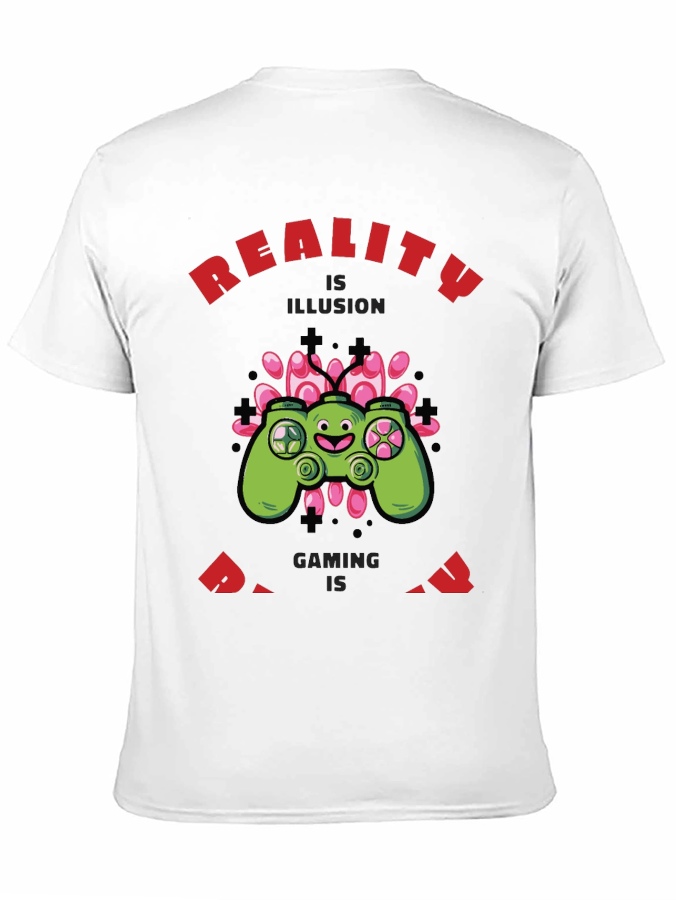 Gaming Reality Mens Black T-Shirt