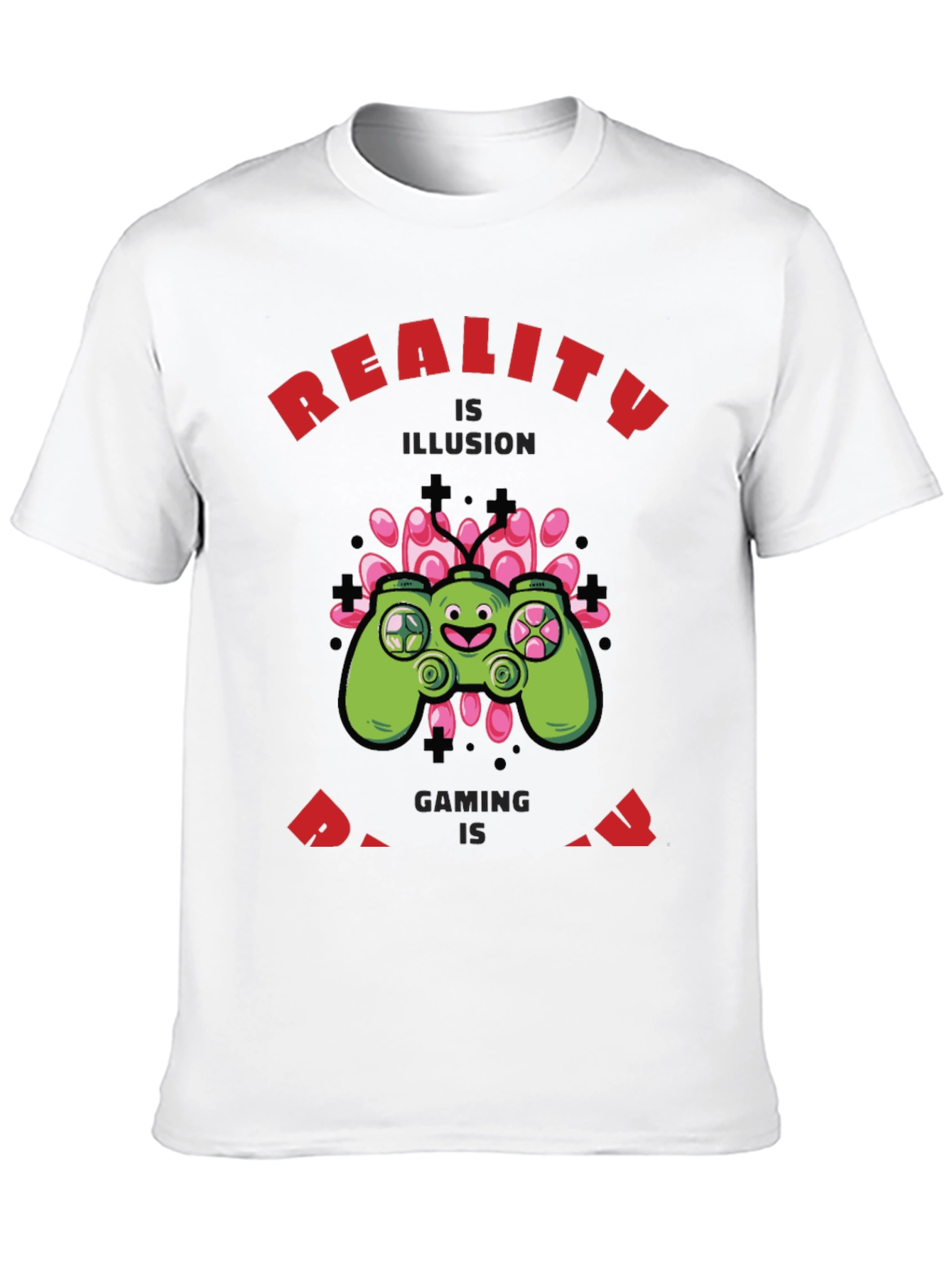 Gaming Reality Mens Black T-Shirt