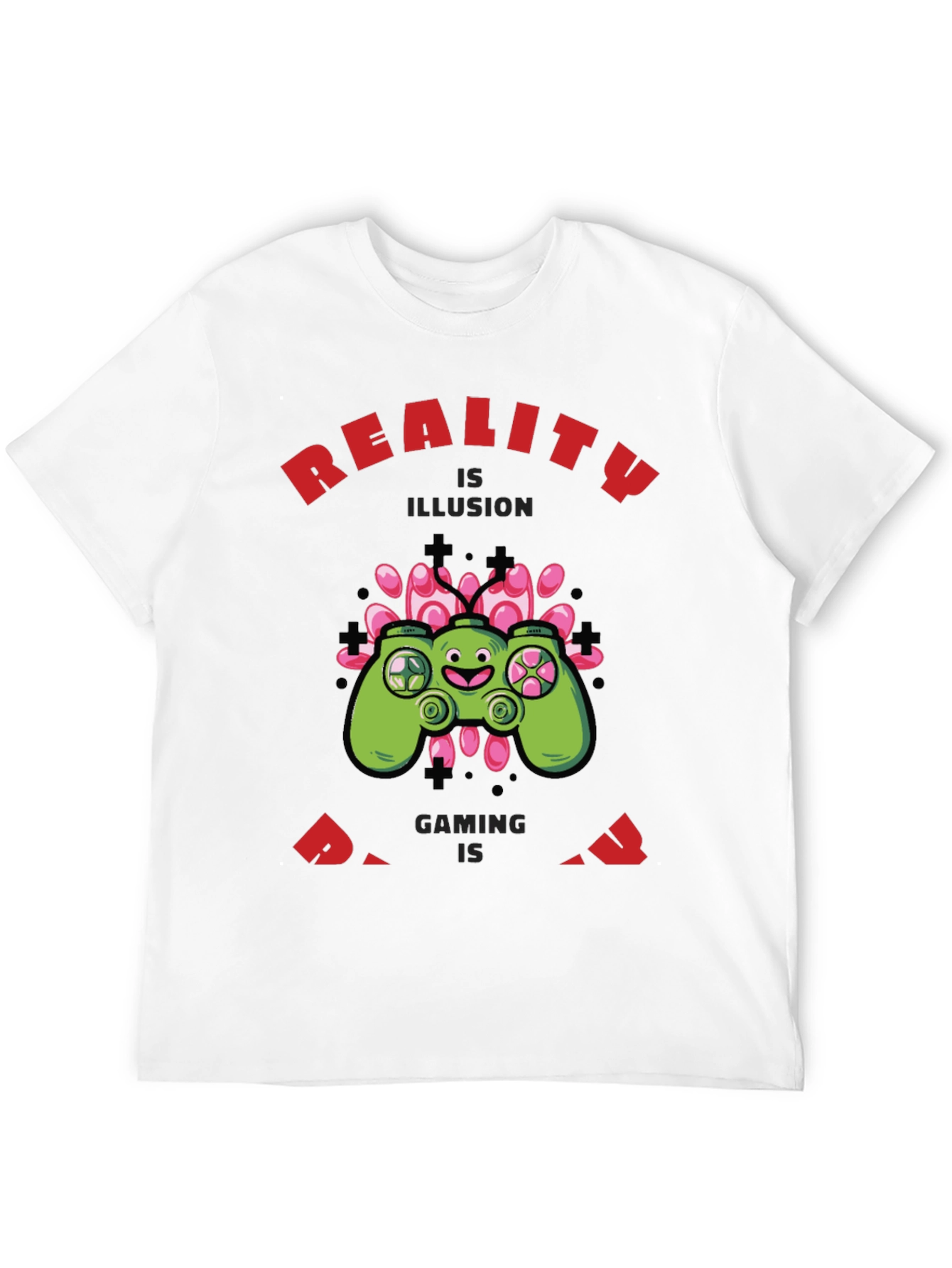Gaming Reality Mens Black T-Shirt