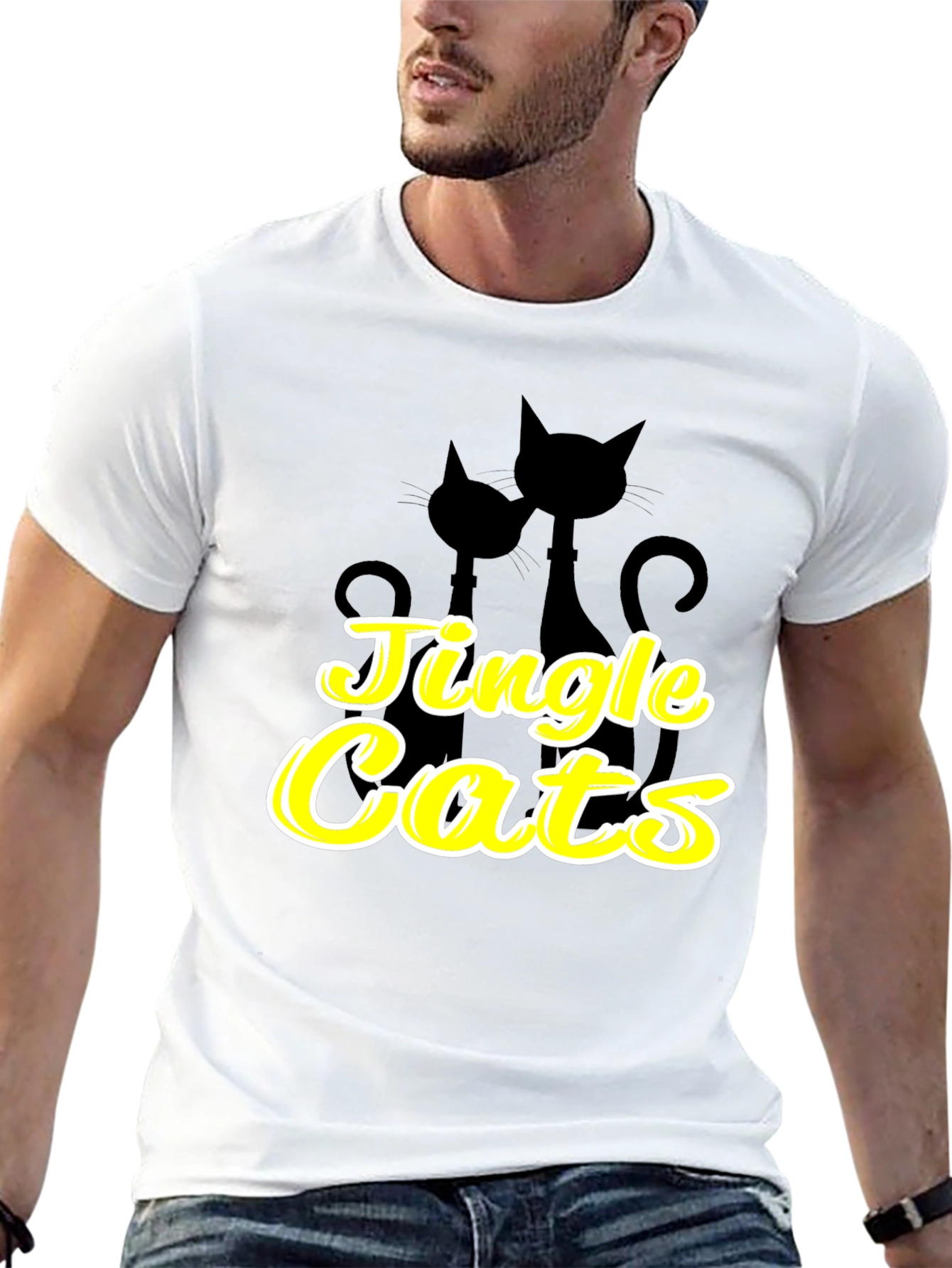 Jingle Cats Tee - Holiday Fun!
