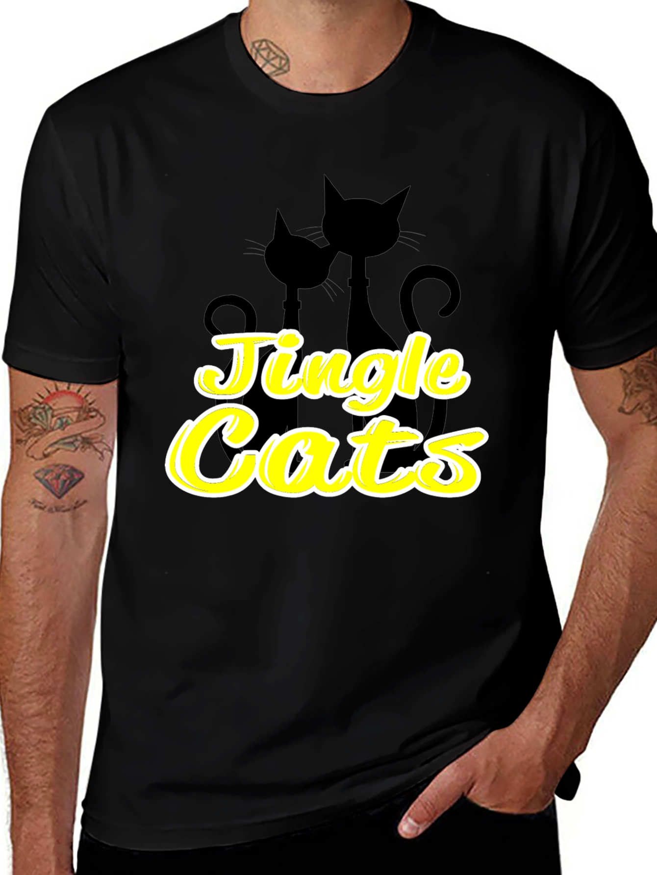 Jingle Cats Tee - Holiday Fun!