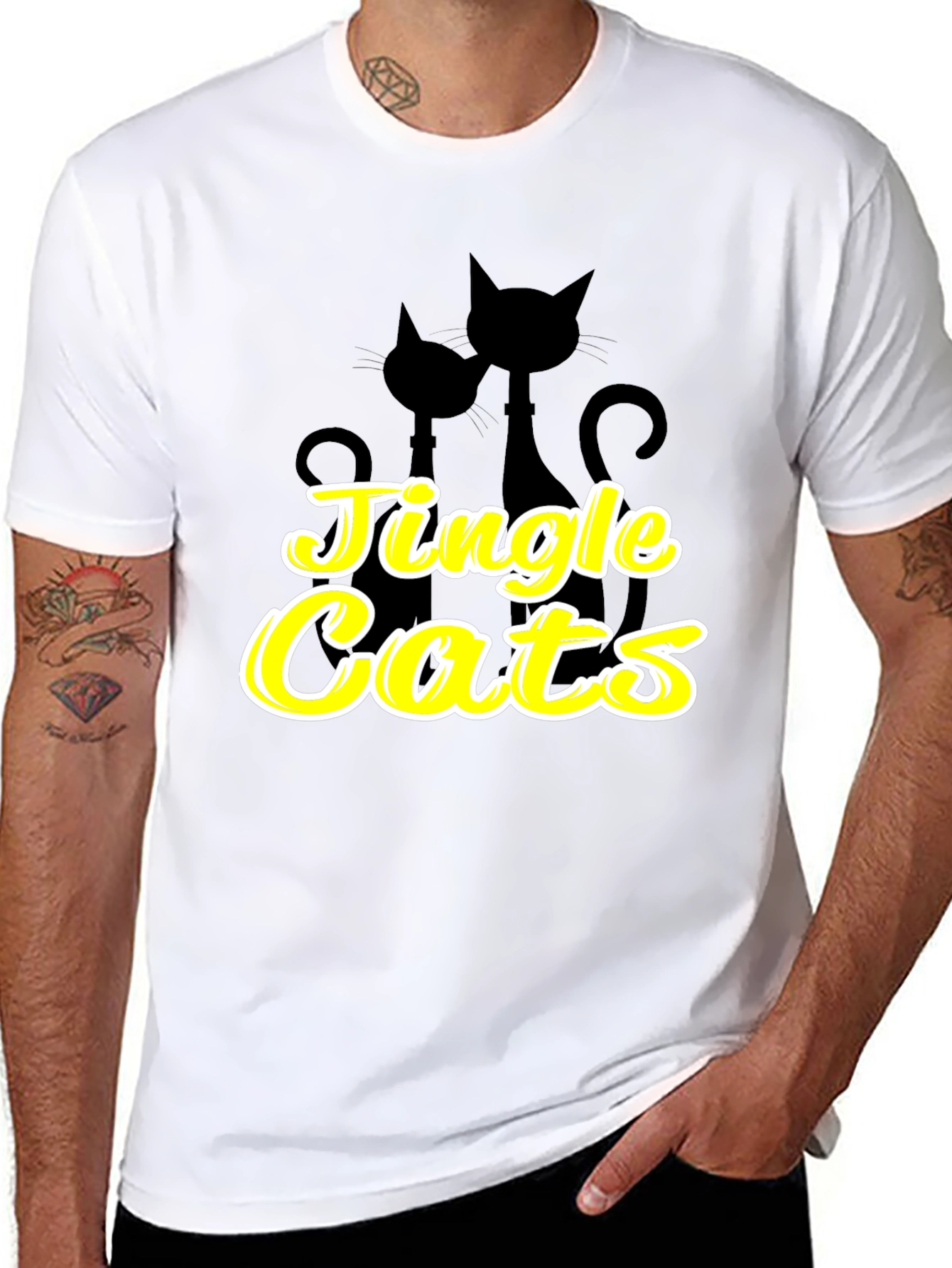Jingle Cats Tee - Holiday Fun!