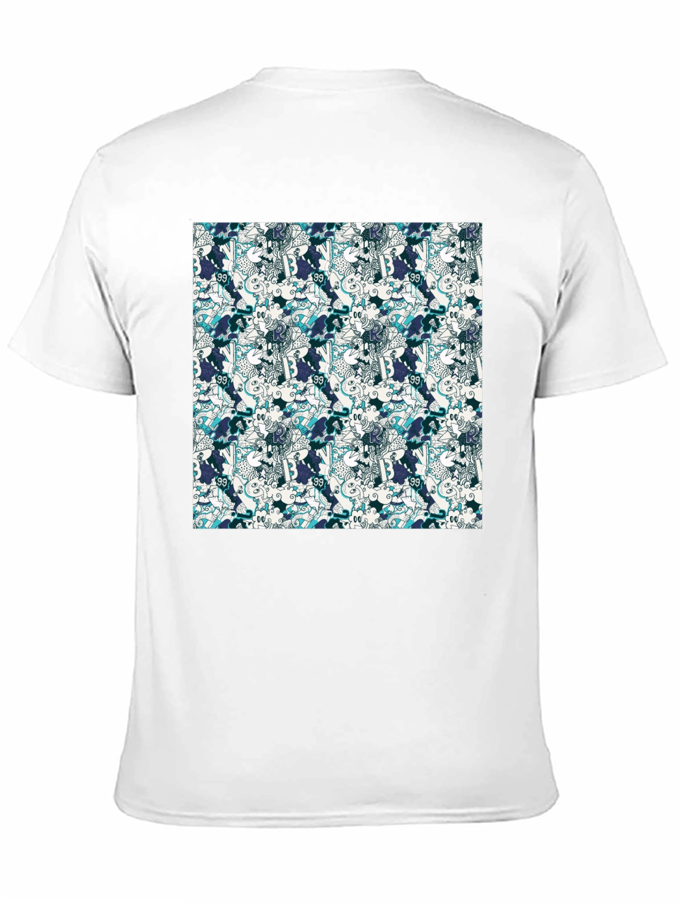 Cool Patterned Black T-Shirt