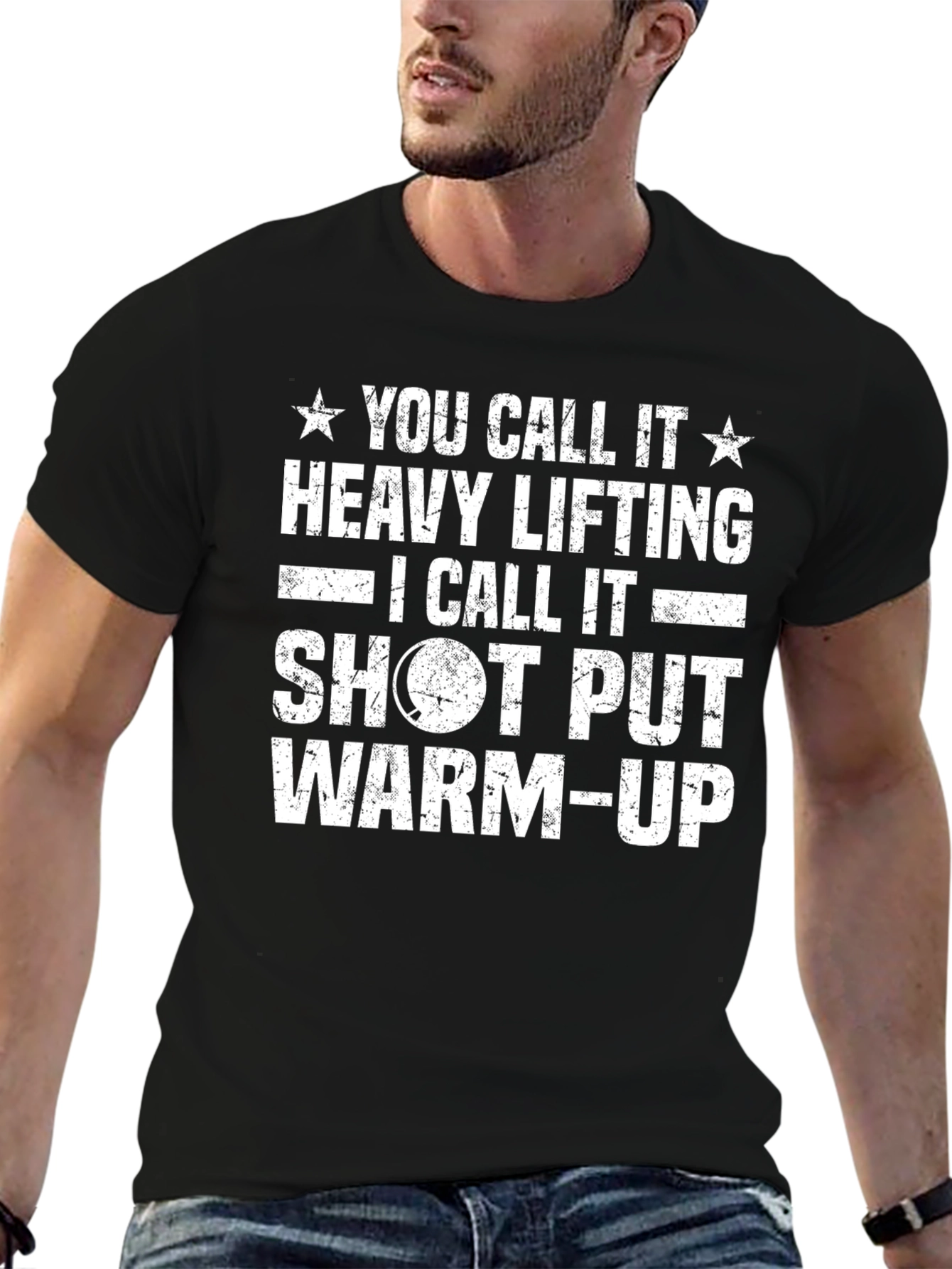 Shot Put Warm-Up Graphic T-Shirt