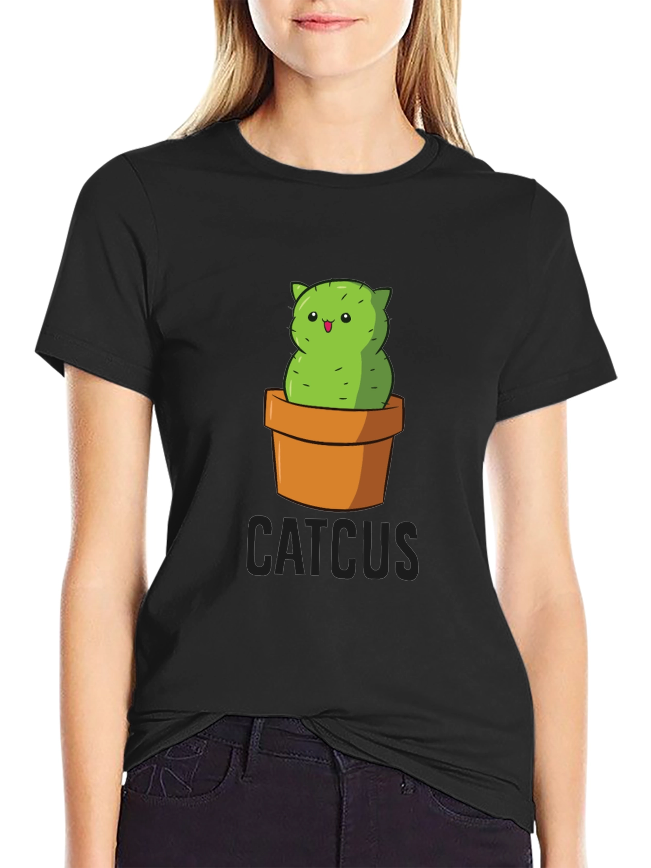 Catcus T-Shirt - Funny Cactus Cat Graphic Tee