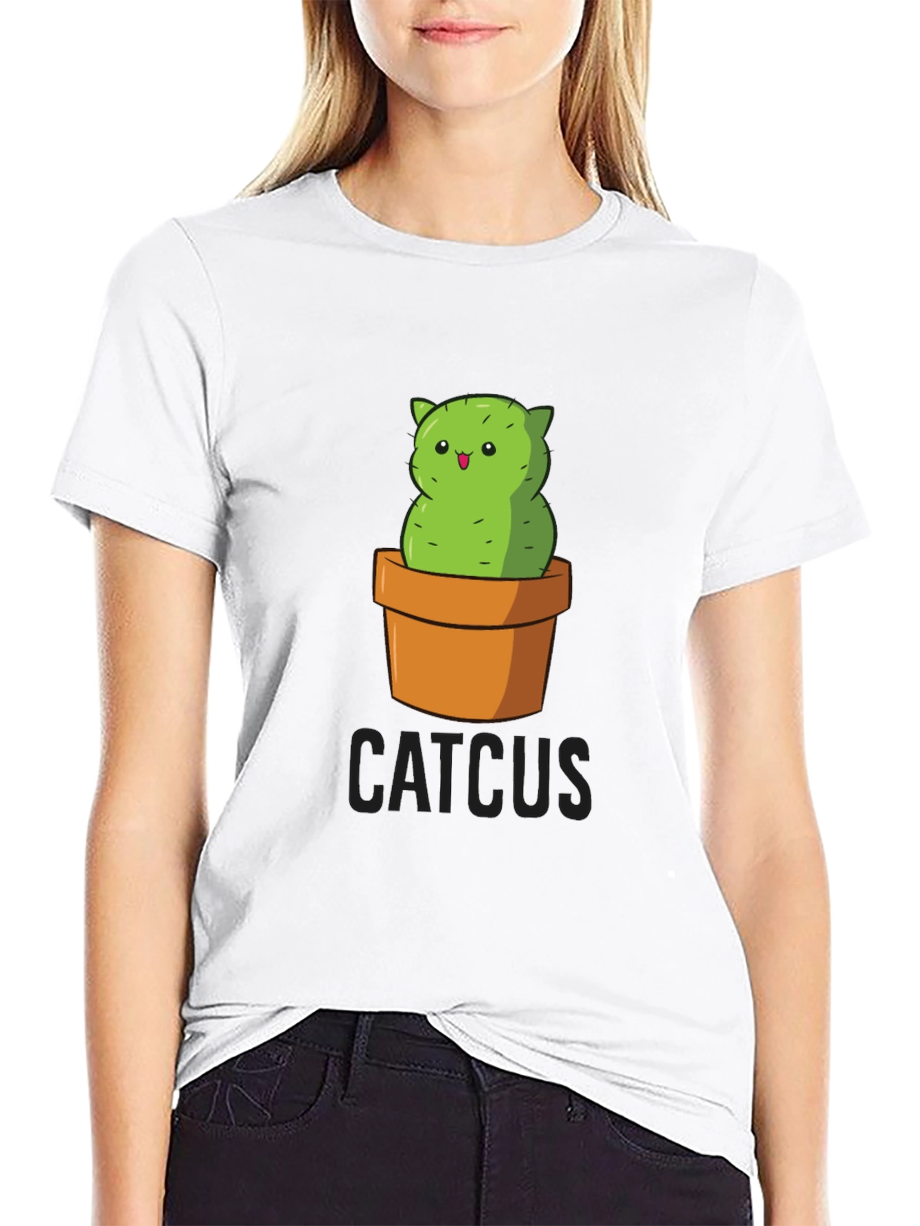 Catcus T-Shirt - Funny Cactus Cat Graphic Tee
