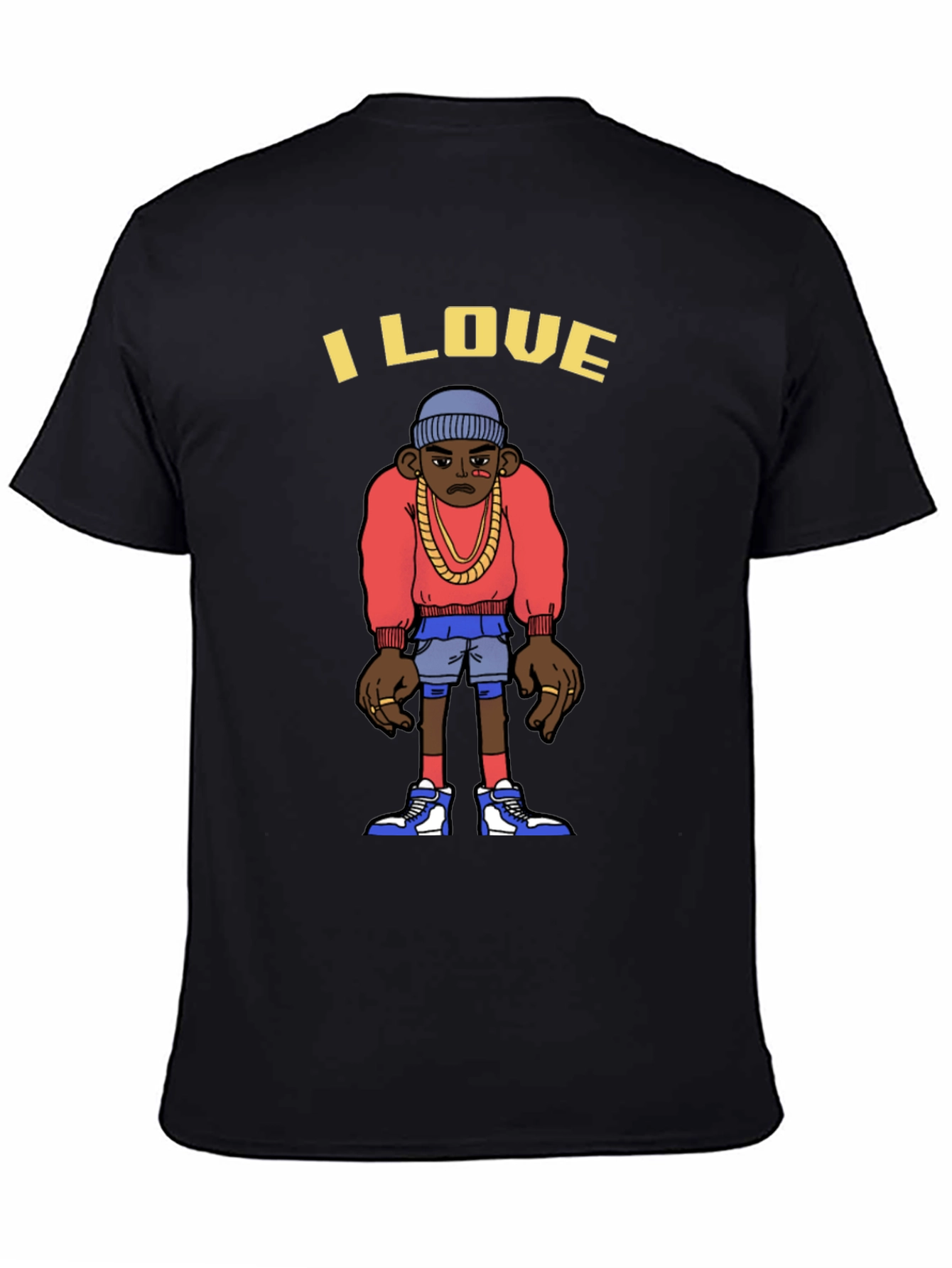 I Love Cartoon Character Graphic T-Shirt