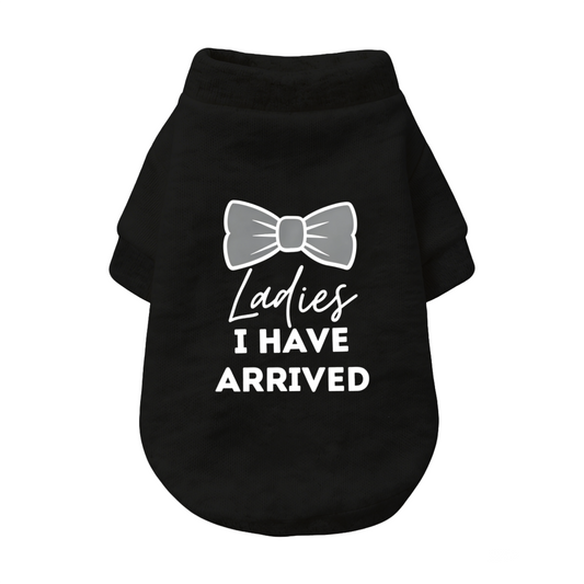 Bow Tie Ladies I Have Arrived Handsome Boy Dog Cardigan Sweater