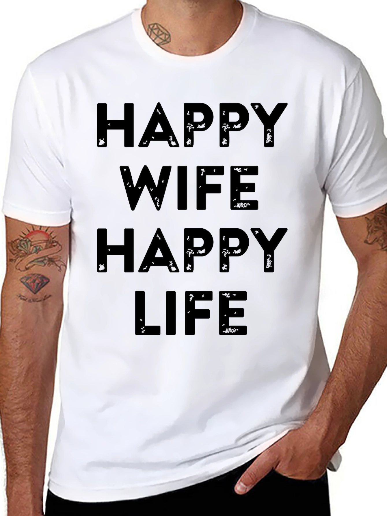 Happy Wife Happy Life T-Shirt