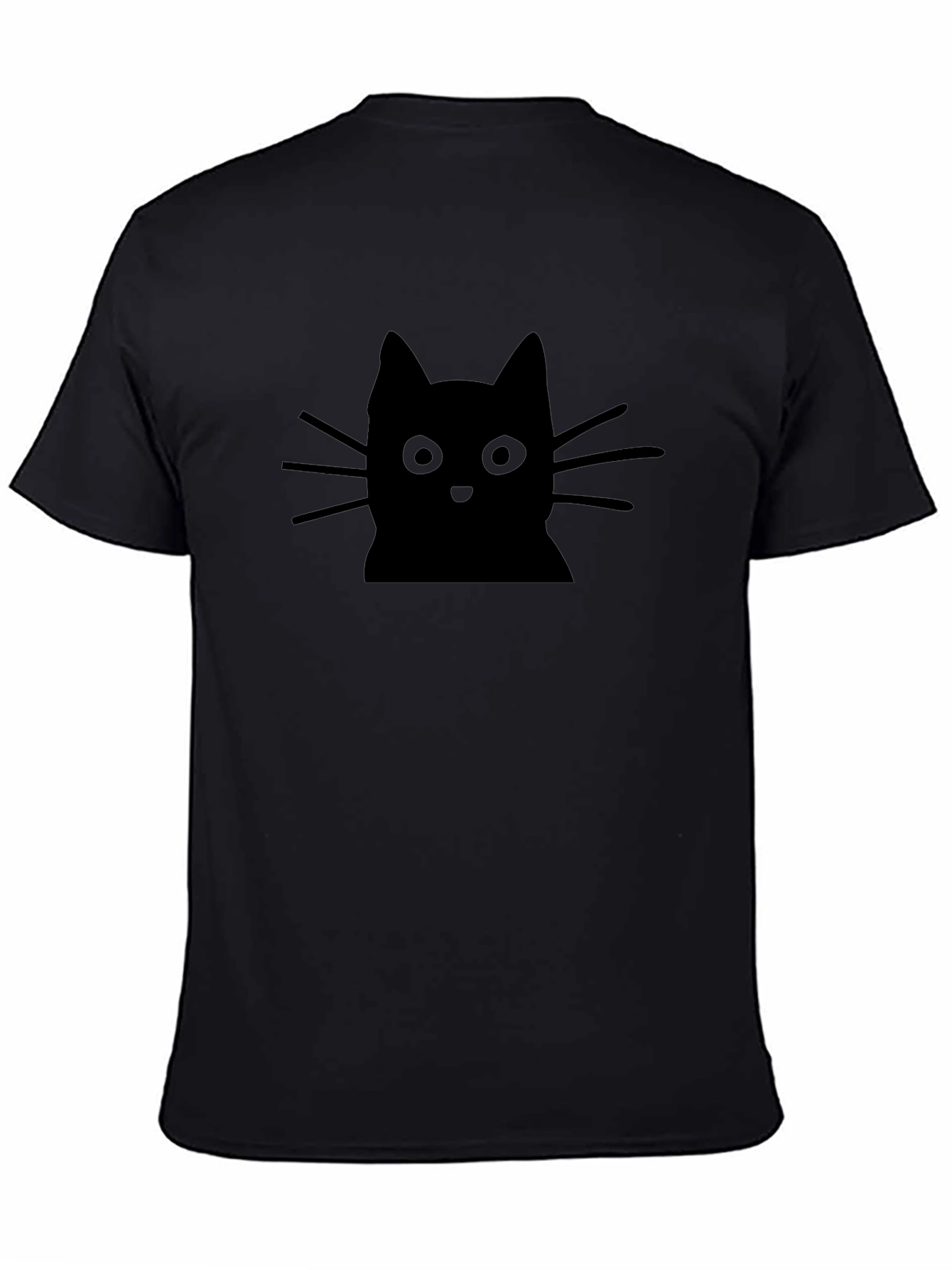 Black Cat Graphic Tee - Soft Cotton Blend