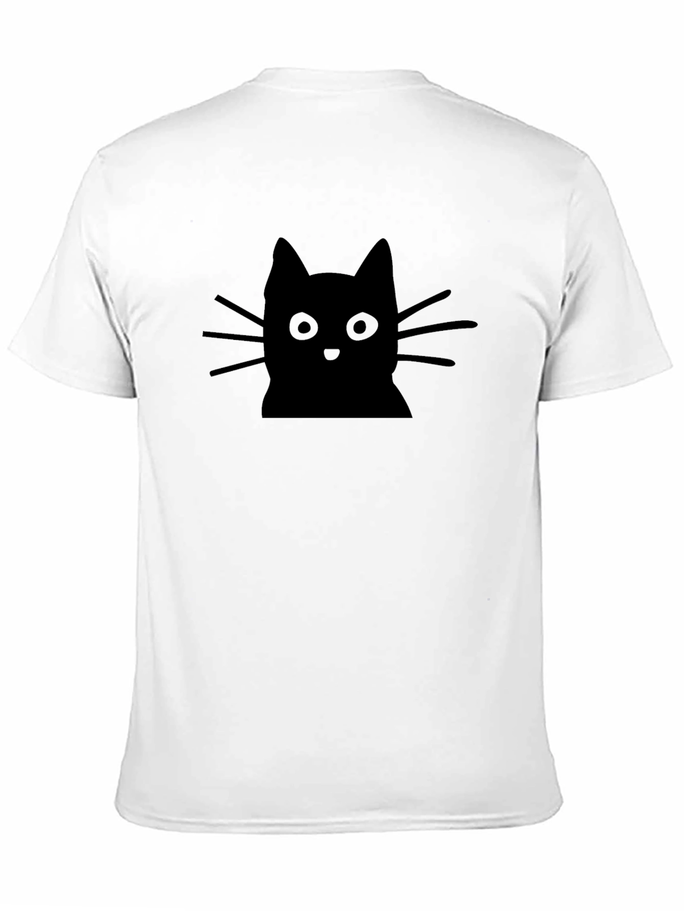 Black Cat Graphic Tee - Soft Cotton Blend