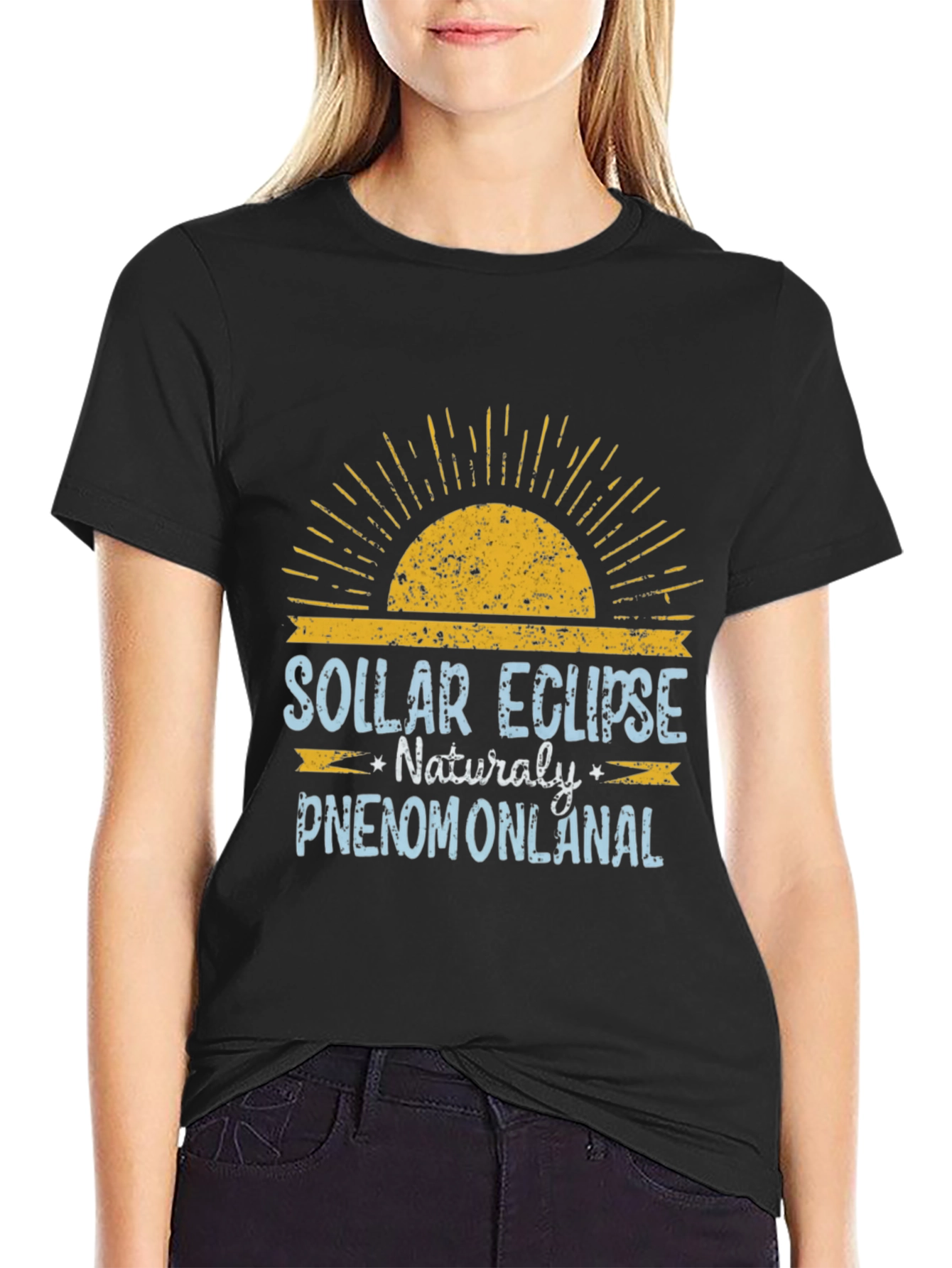 Solar Eclipse Novelty Graphic T-Shirt