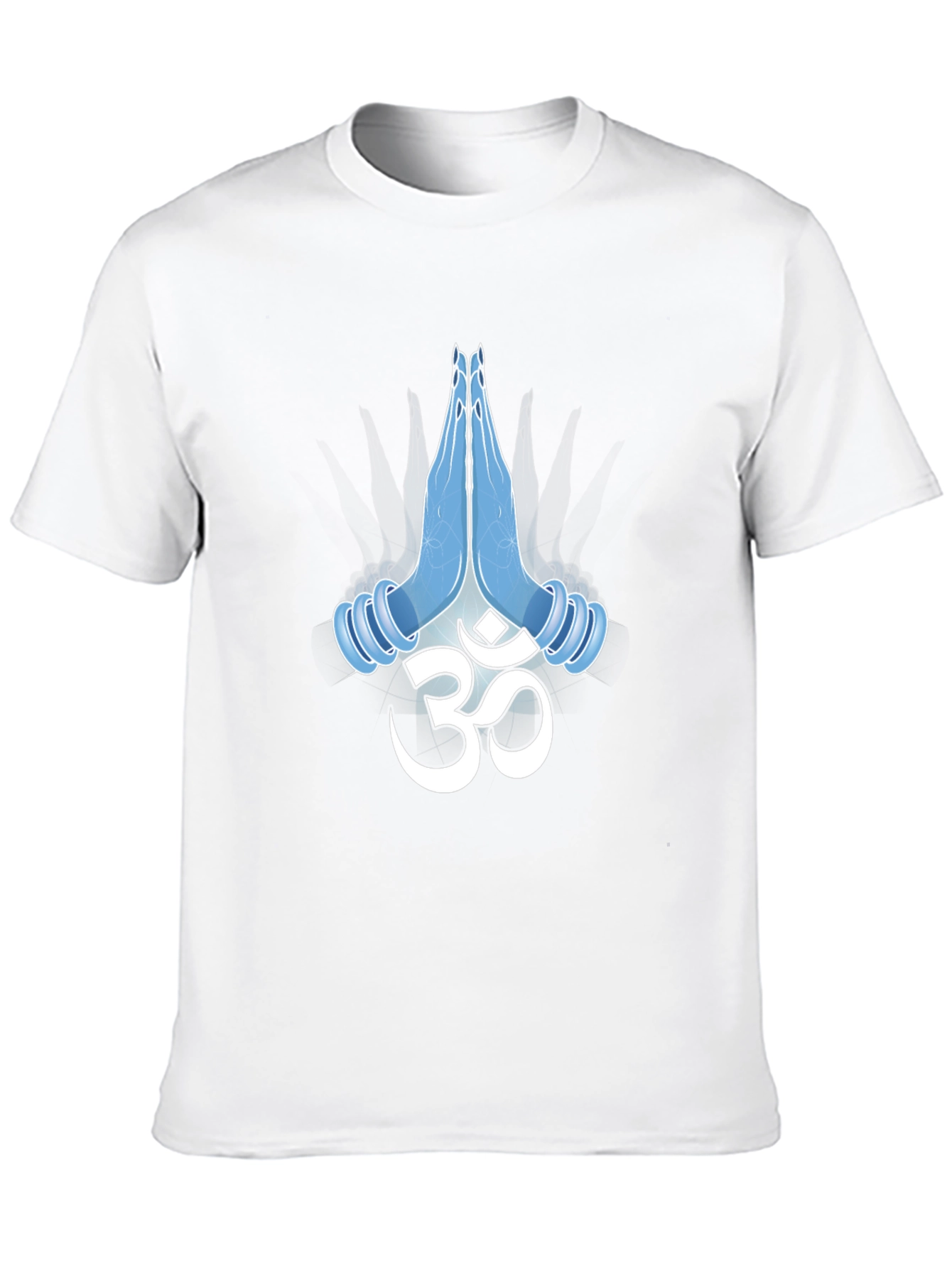 Om Namaste Hands Graphic Black T-Shirt