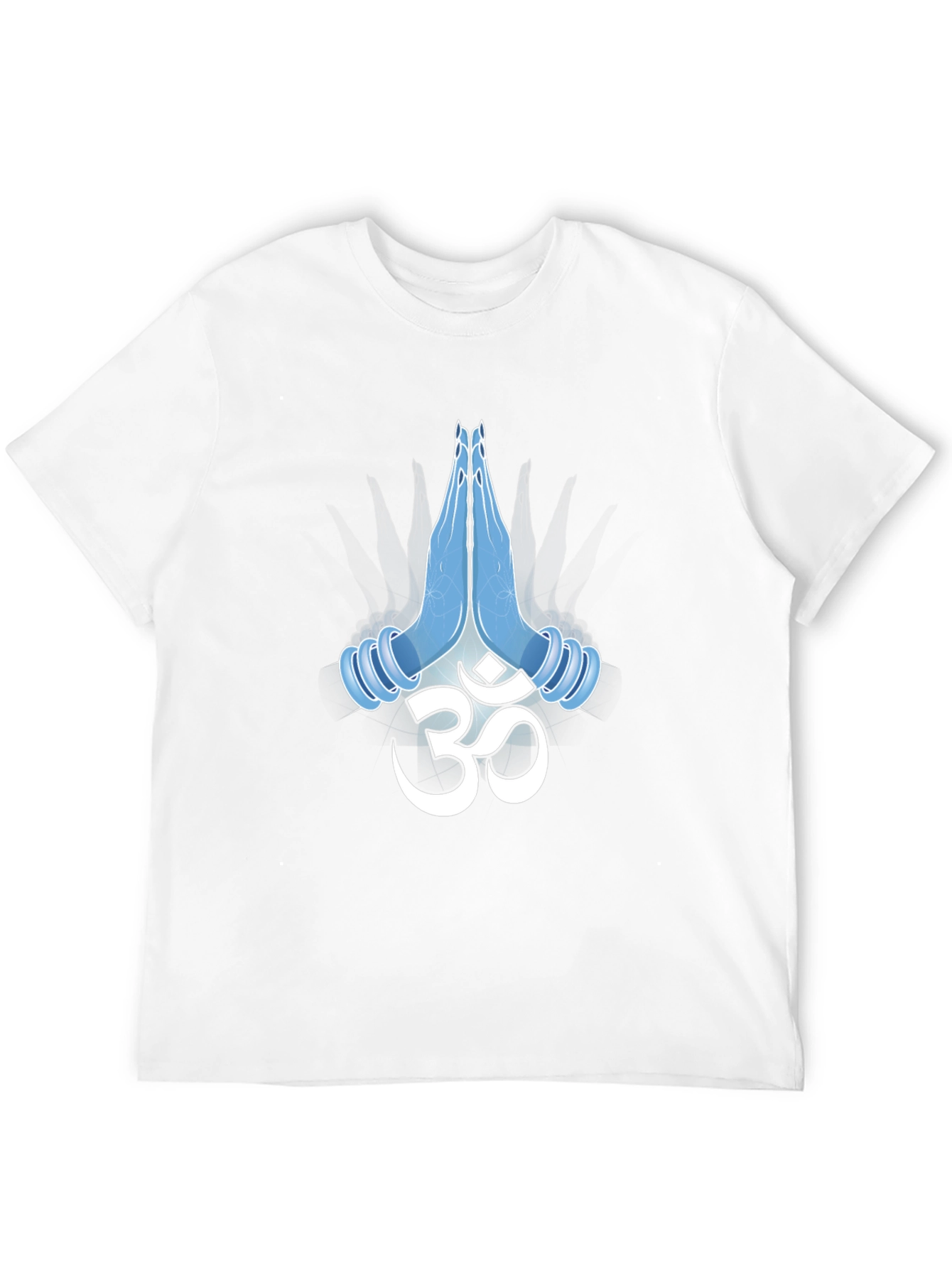 Om Namaste Hands Graphic Black T-Shirt