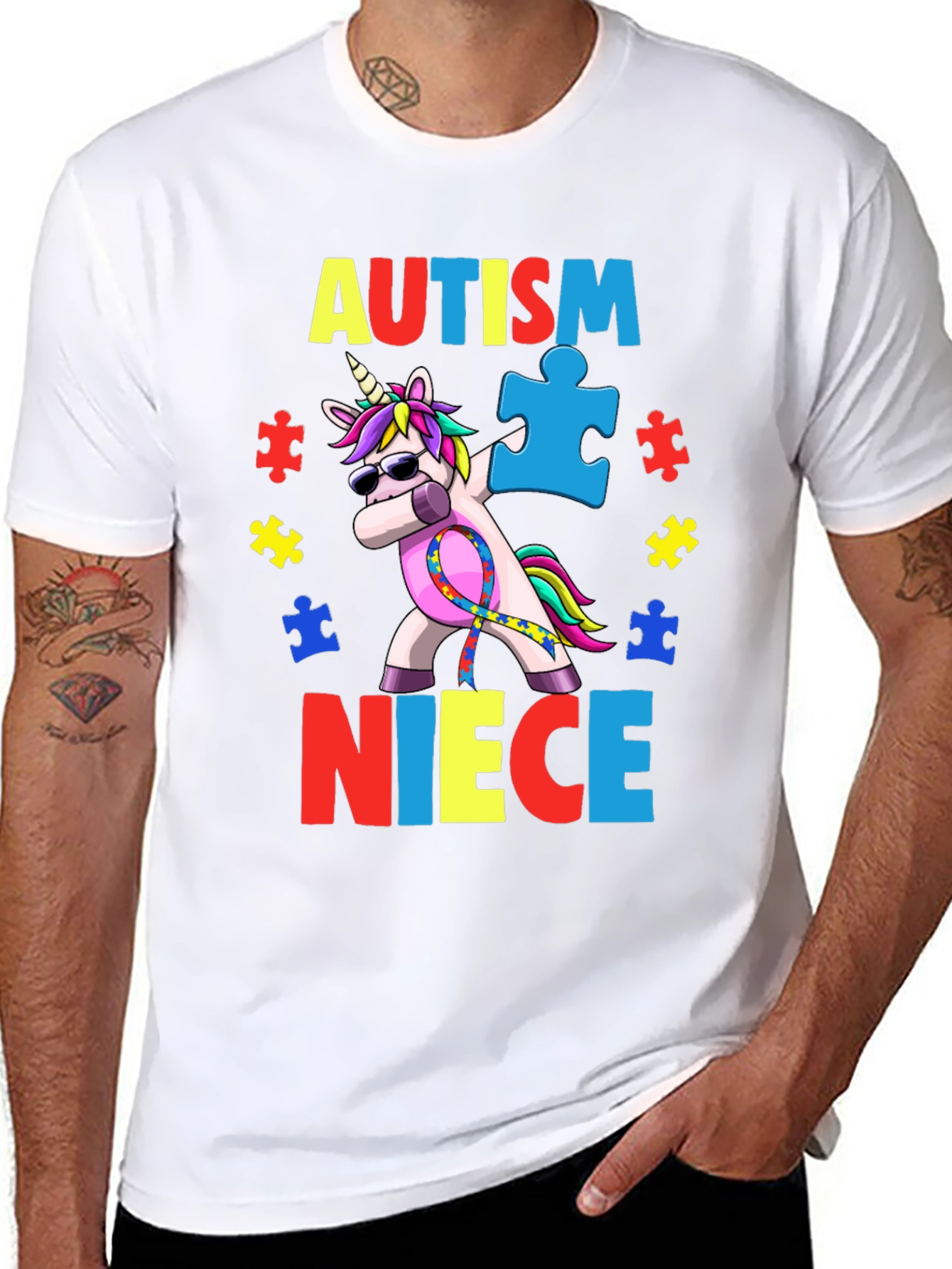 Autism Niece Unicorn T-Shirt