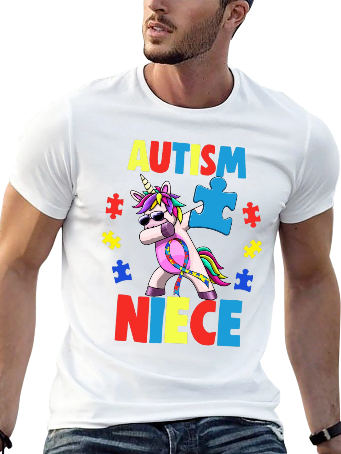 Autism Niece Unicorn T-Shirt