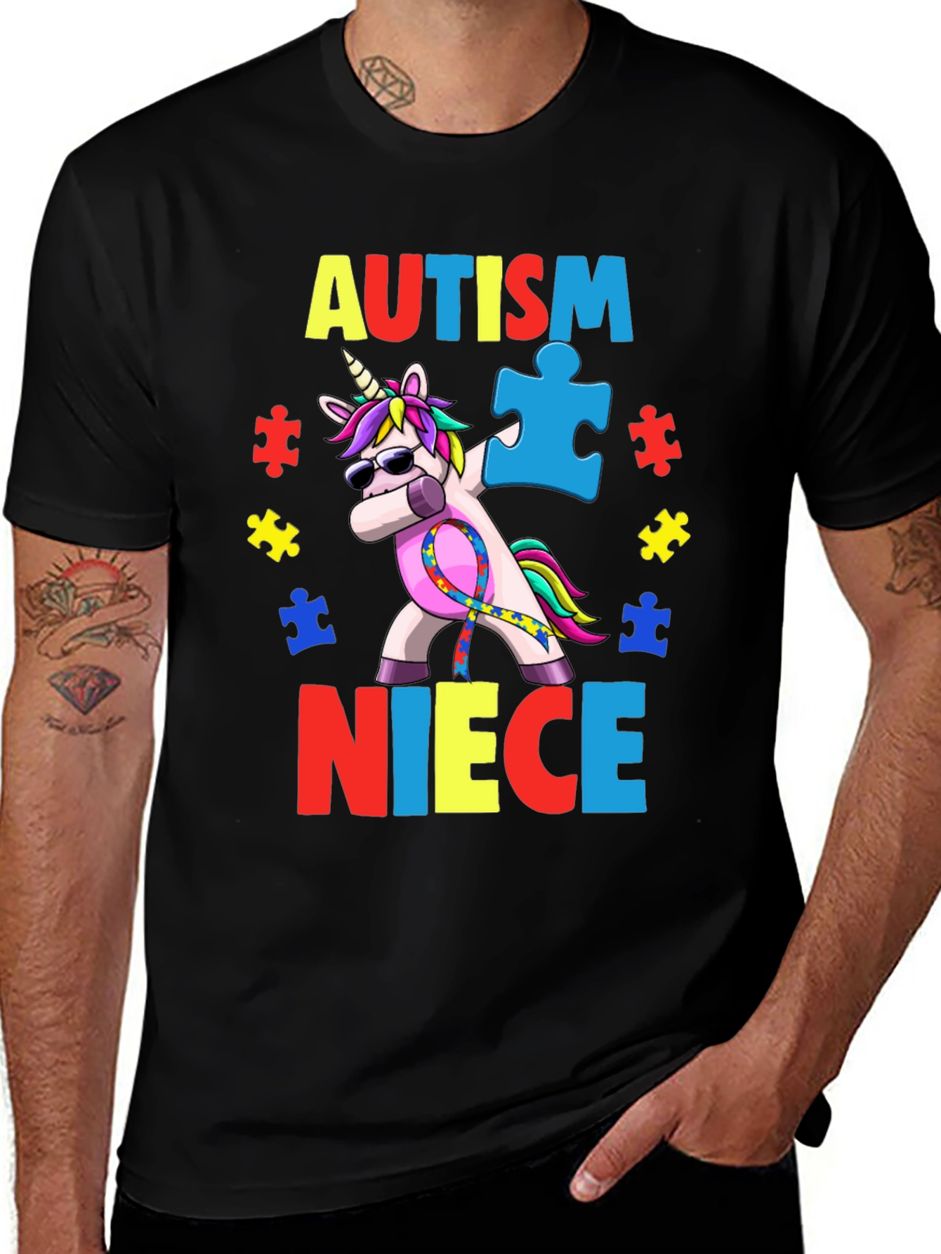 Autism Niece Unicorn T-Shirt
