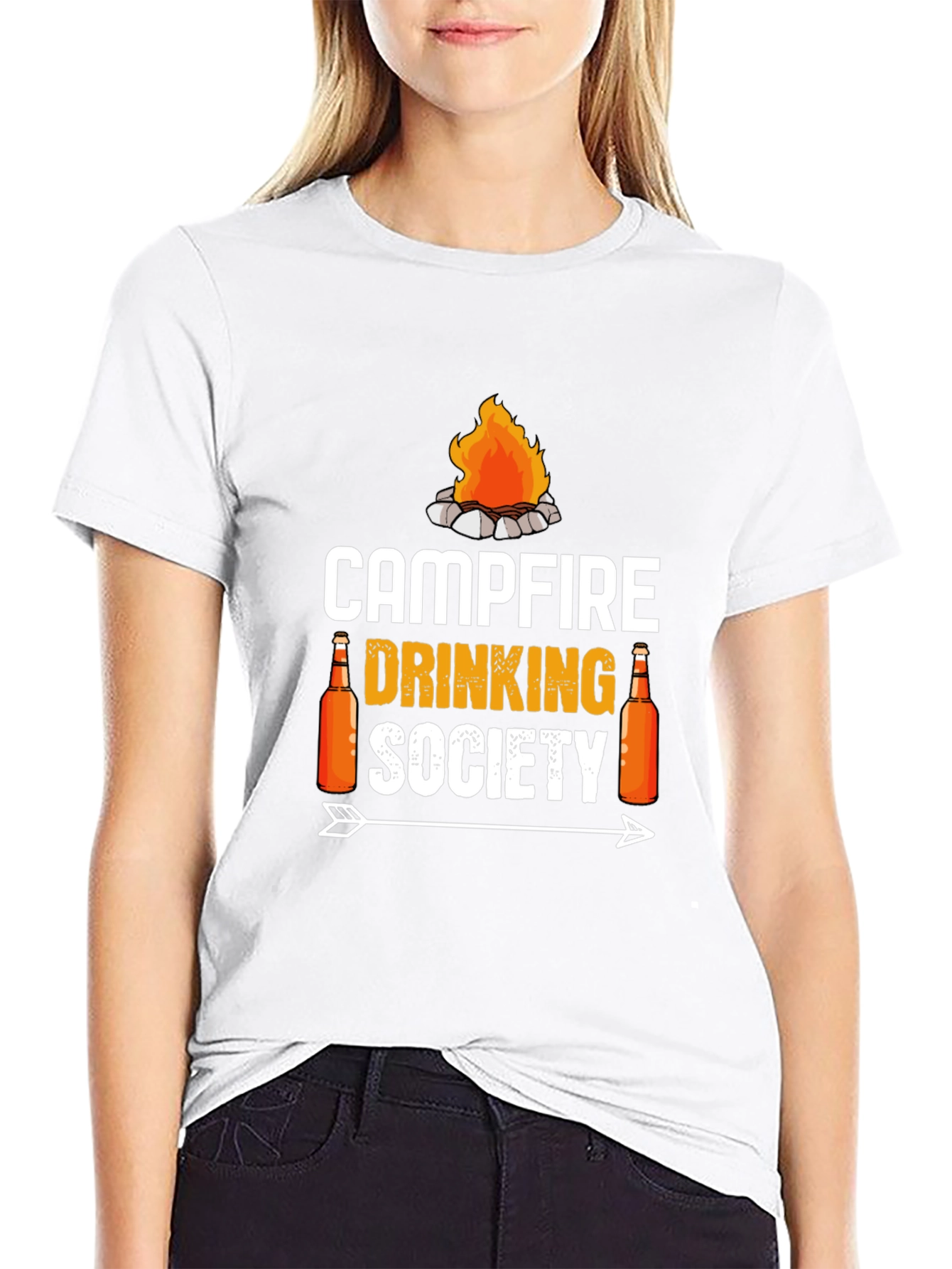 Campfire Drinking Society Graphic T-Shirt