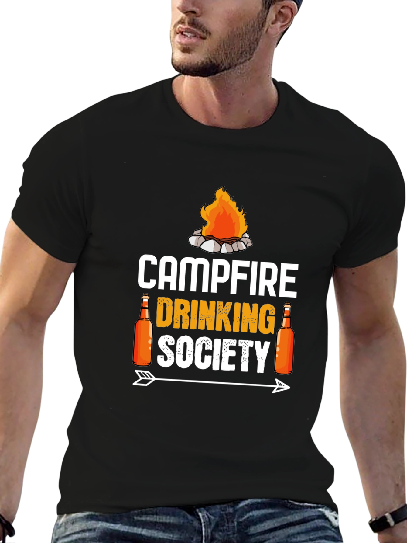Campfire Drinking Society Graphic T-Shirt